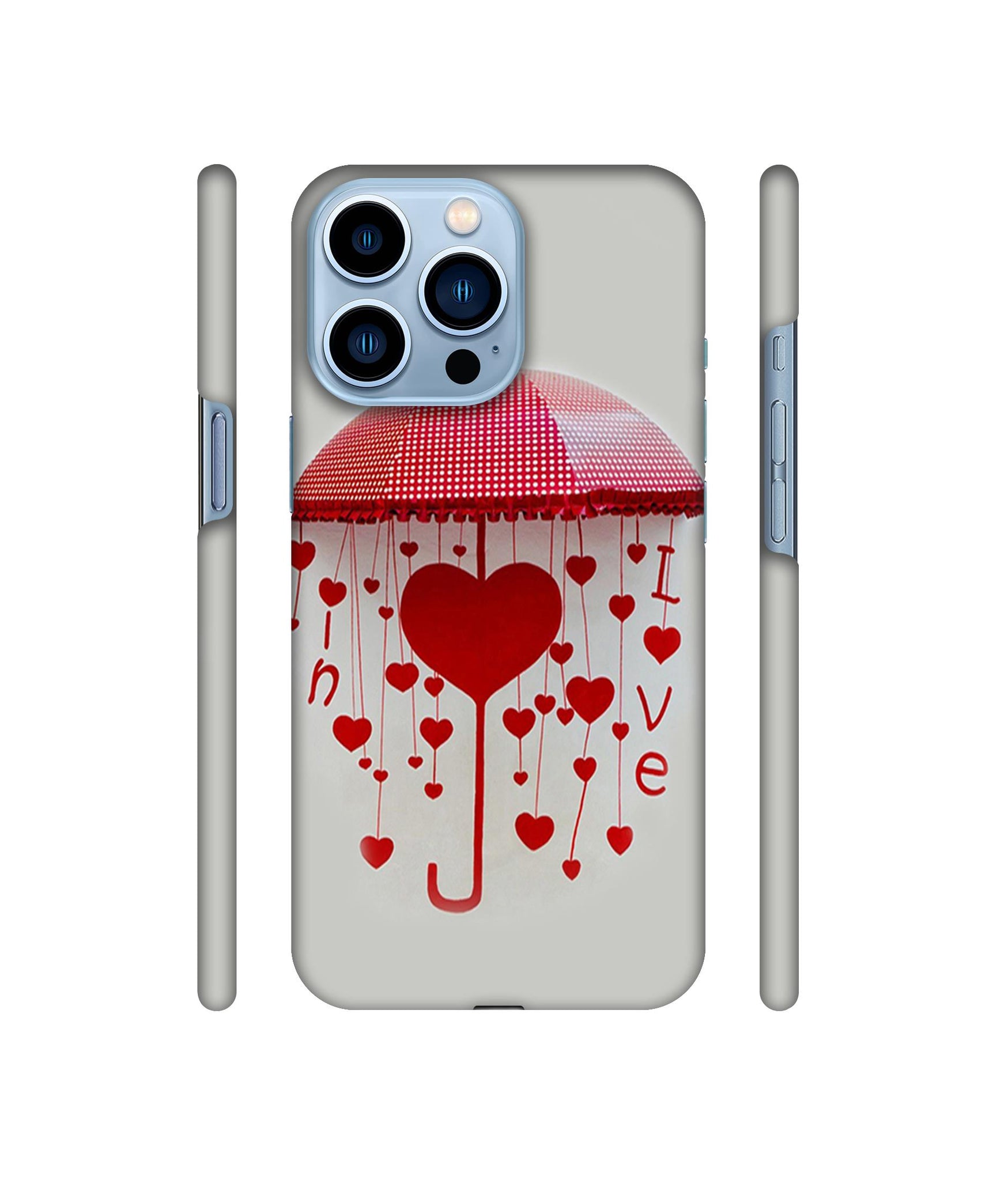 Love Heart Designer Hard Back Cover for Apple iPhone 13 Pro