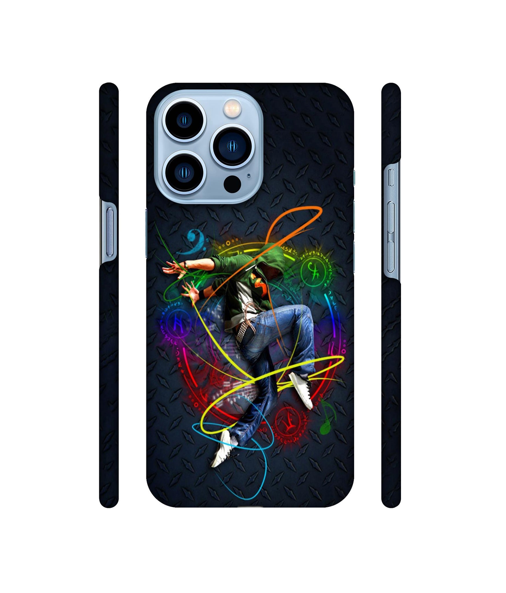 Boy With Music Designer Hard Back Cover for Apple iPhone 13 Pro