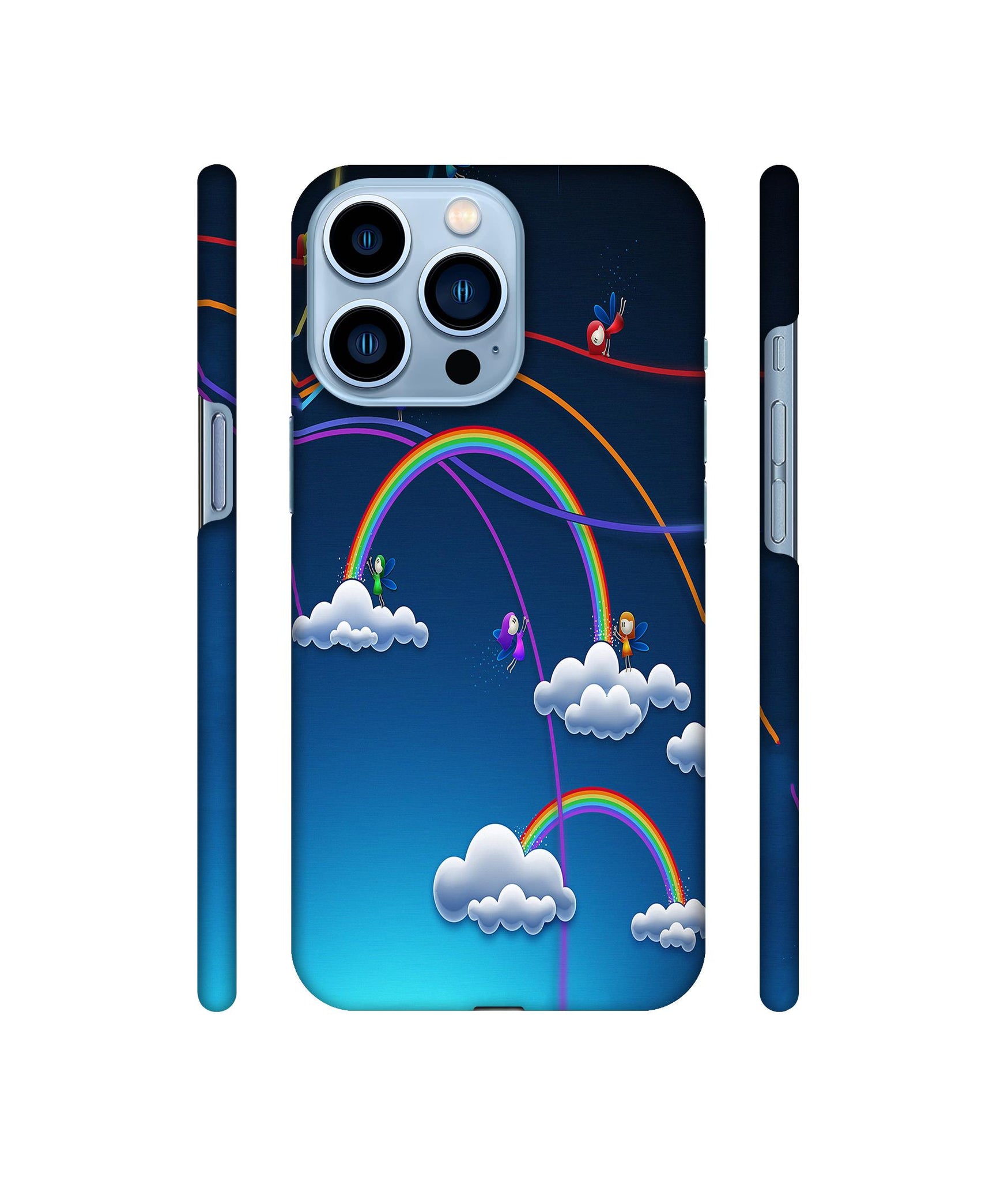 Rainbow Designer Hard Back Cover for Apple iPhone 13 Pro