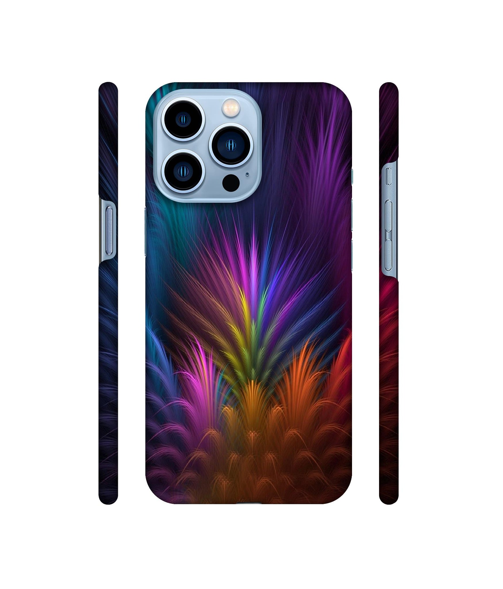 Multicoloured Designer Hard Back Cover for Apple iPhone 13 Pro