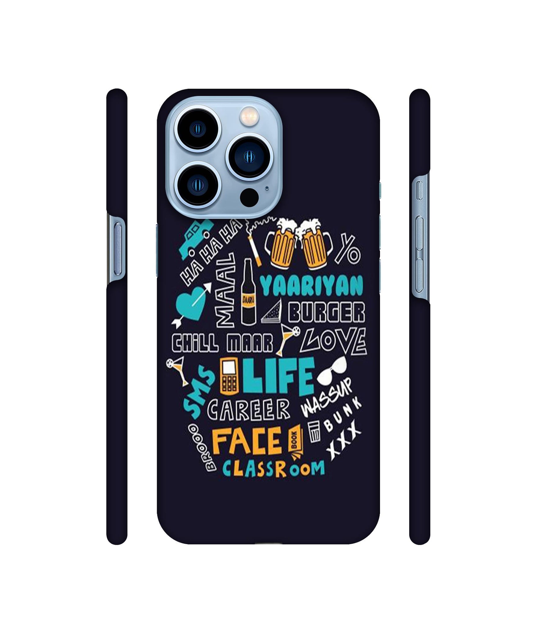 Funny Quote Designer Hard Back Cover for Apple iPhone 13 Pro