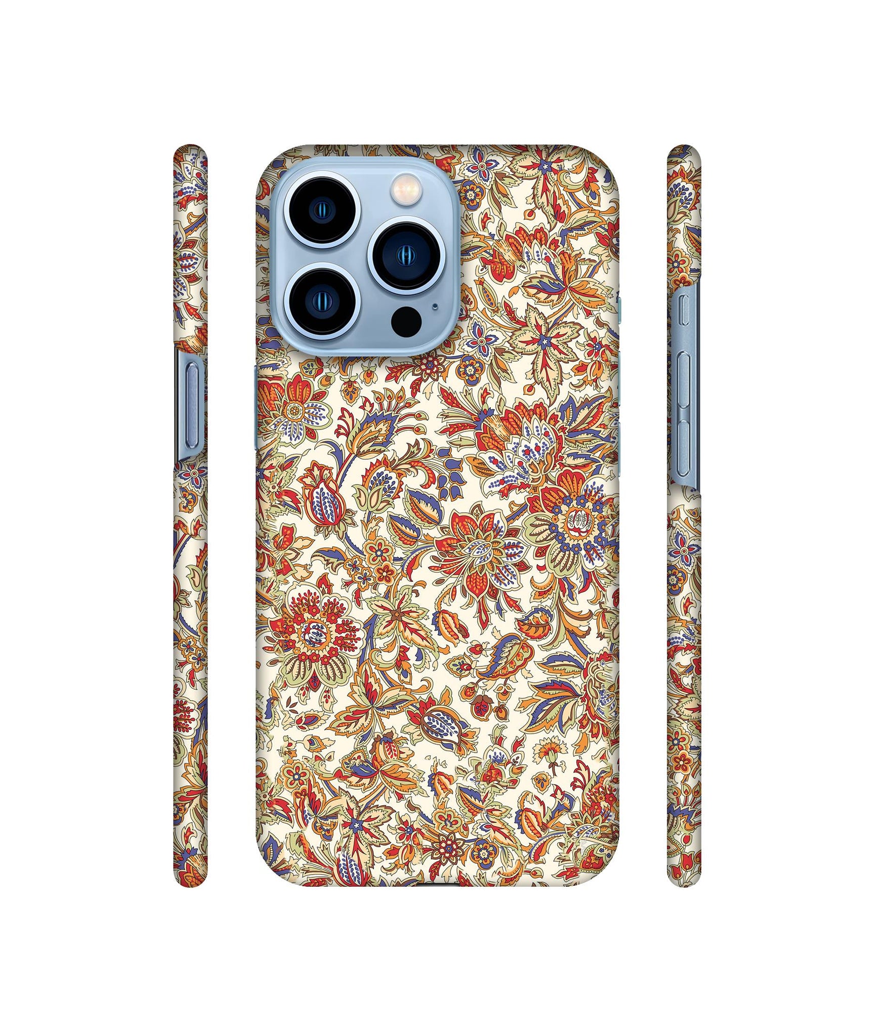 Floral Designer Hard Back Cover for Apple iPhone 13 Pro