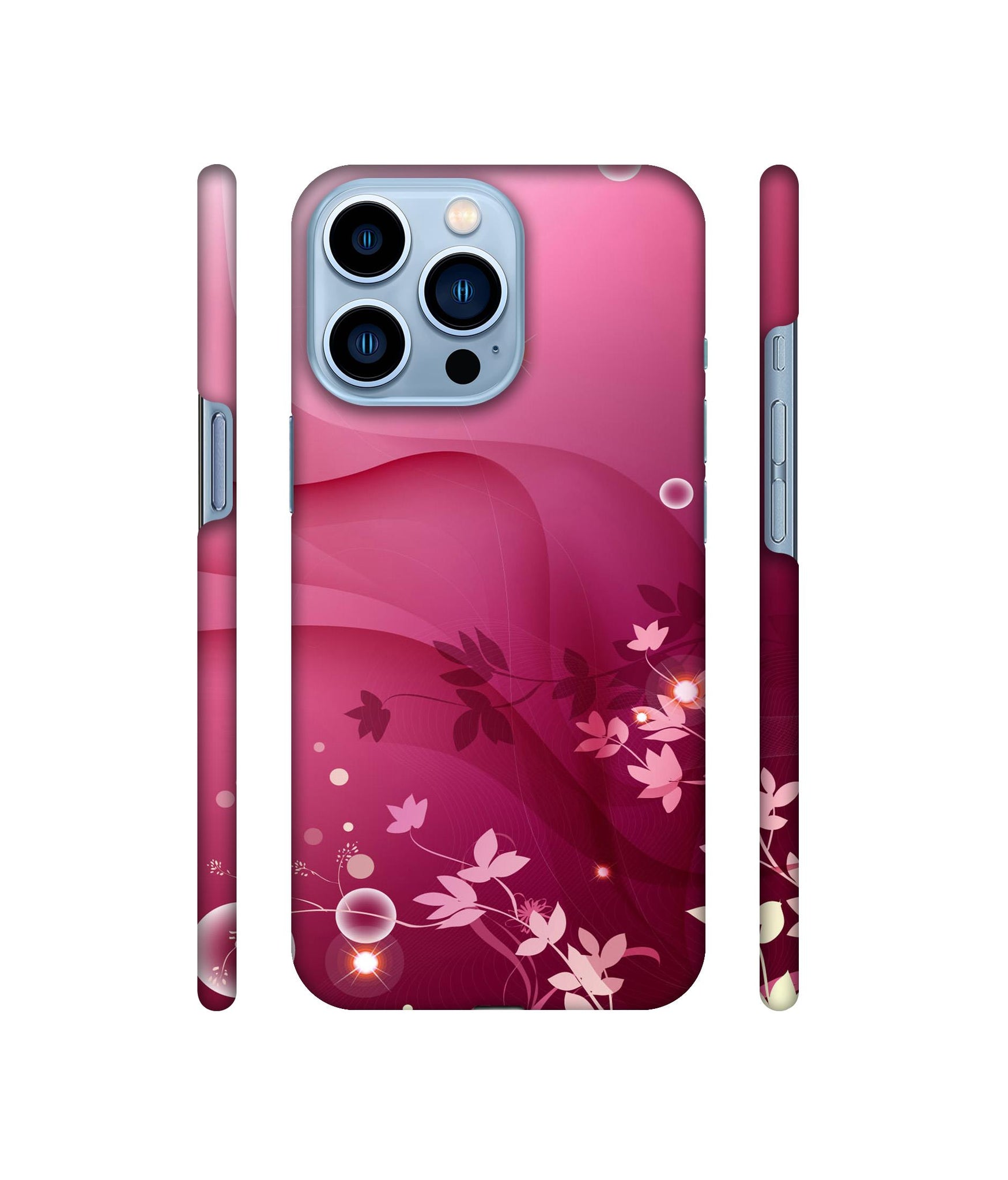 Pink Abstract Designer Hard Back Cover for Apple iPhone 13 Pro