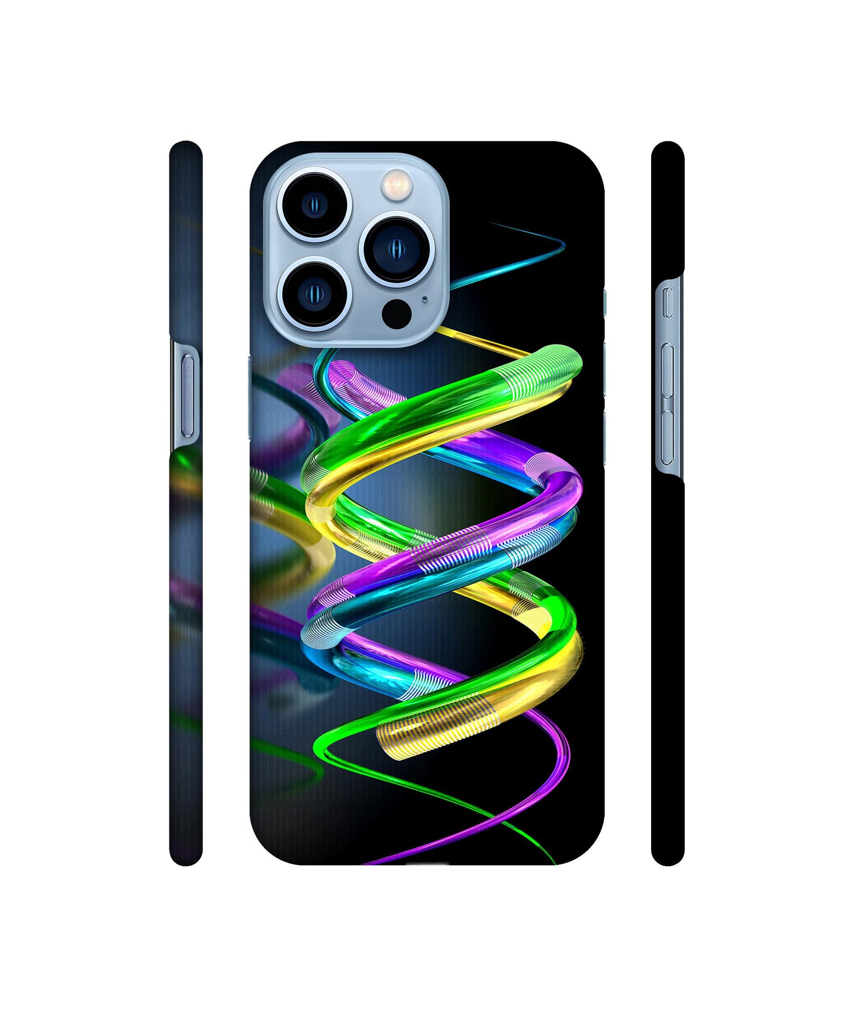 3D Spiral Designer Hard Back Cover for Apple iPhone 13 Pro