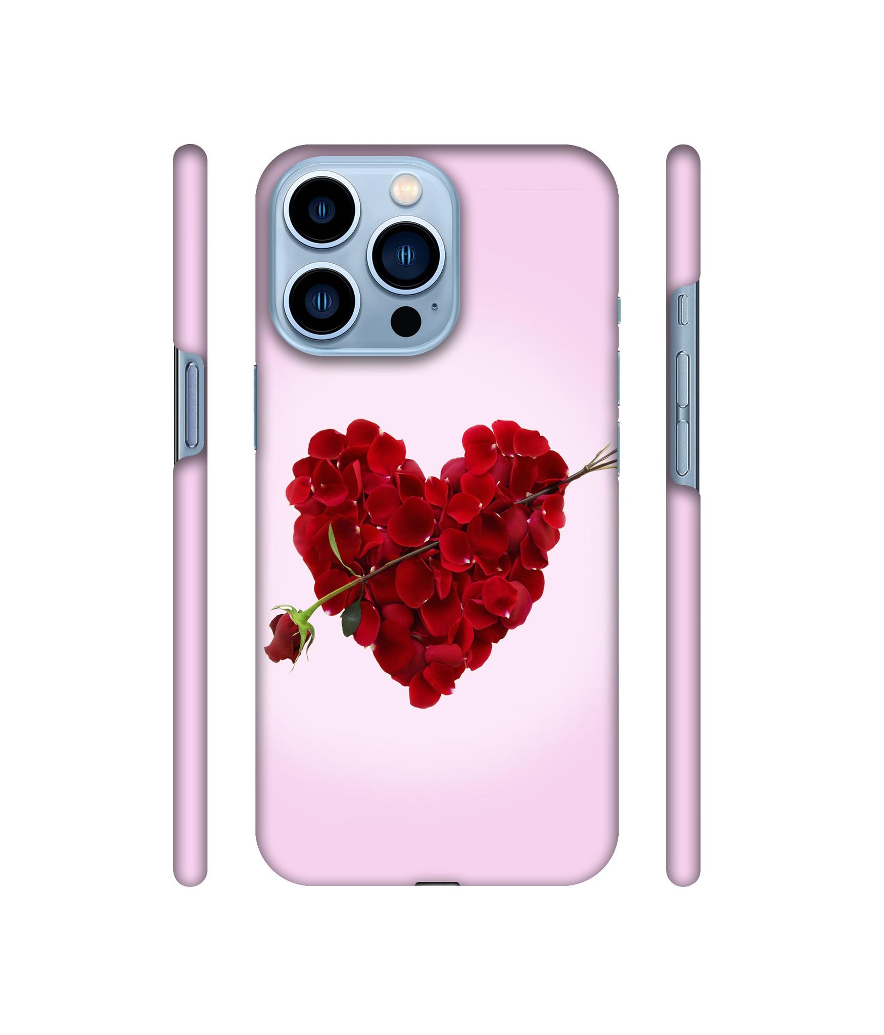 Heart Flower Designer Hard Back Cover for Apple iPhone 13 Pro