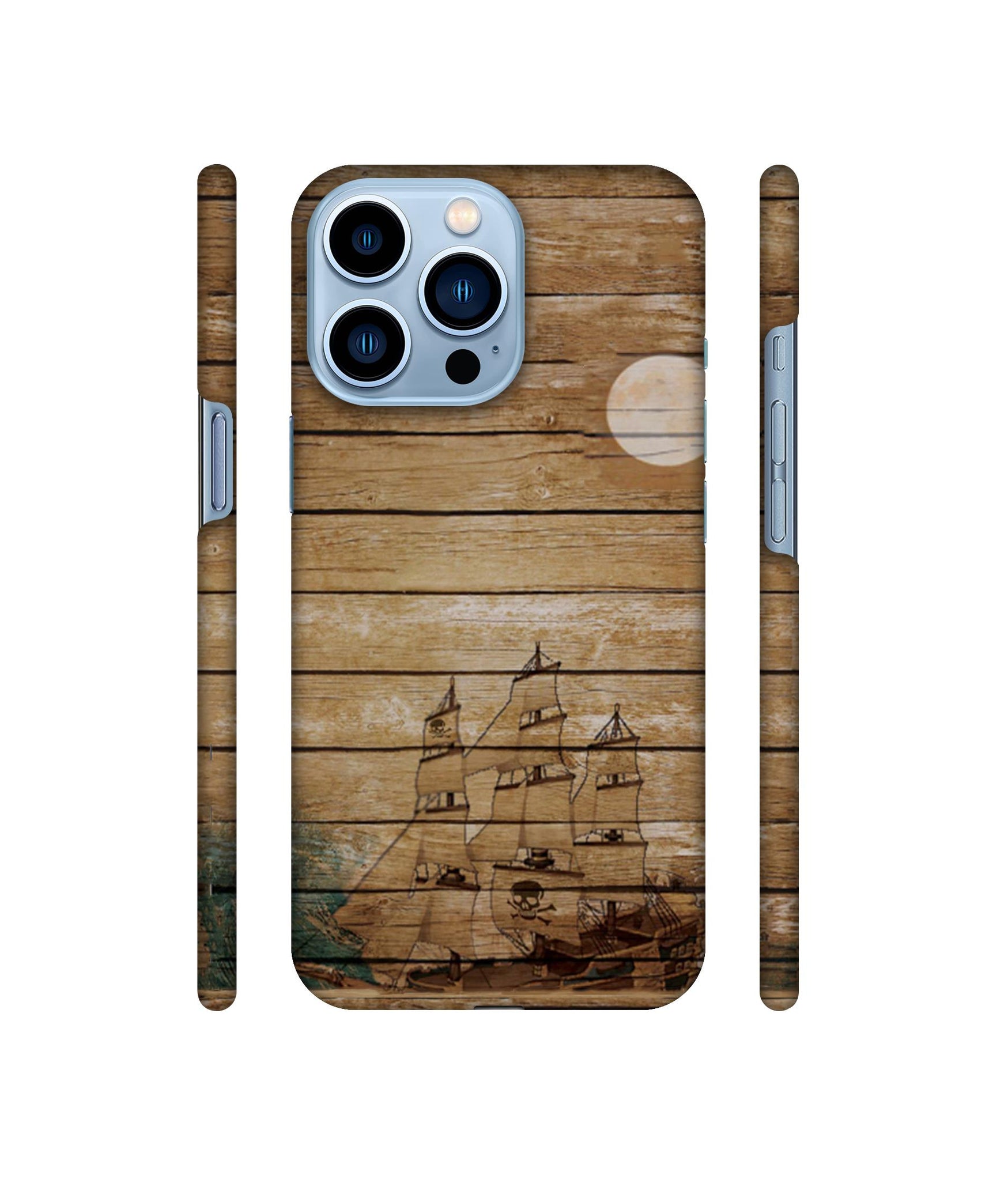 Wooden Pattern Designer Hard Back Cover for Apple iPhone 13 Pro