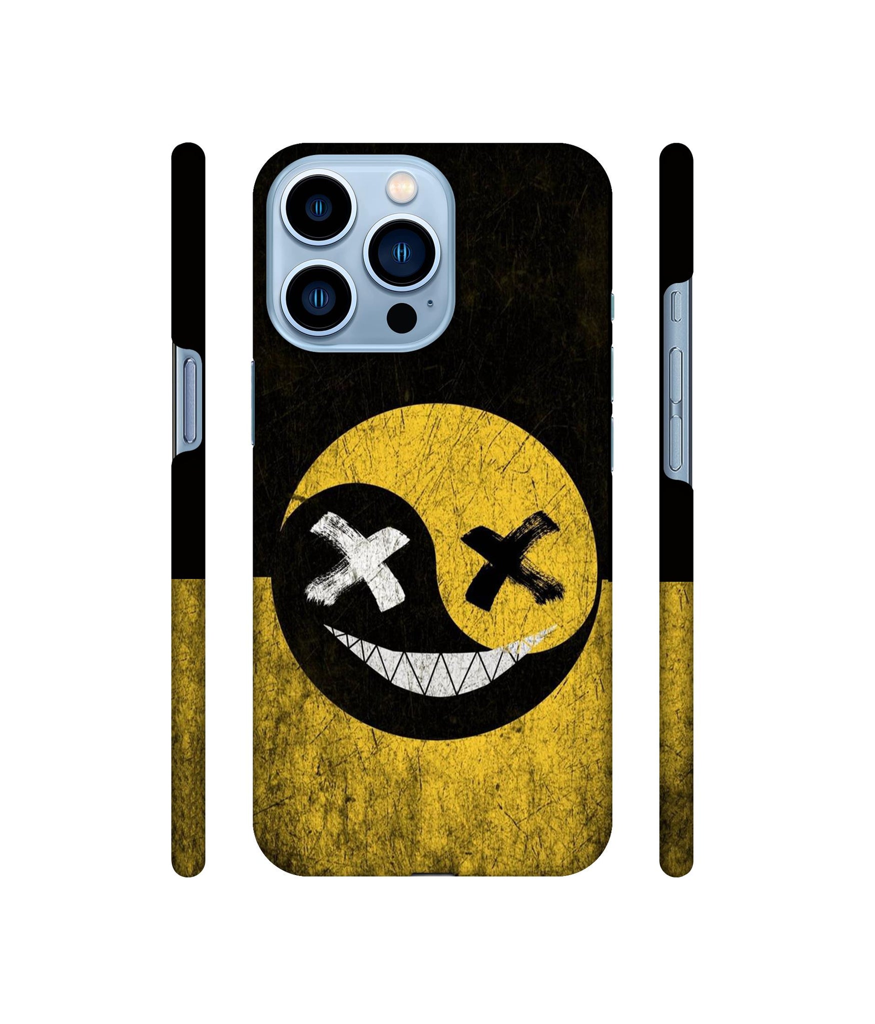 Double Face Smile Designer Hard Back Cover for Apple iPhone 13 Pro