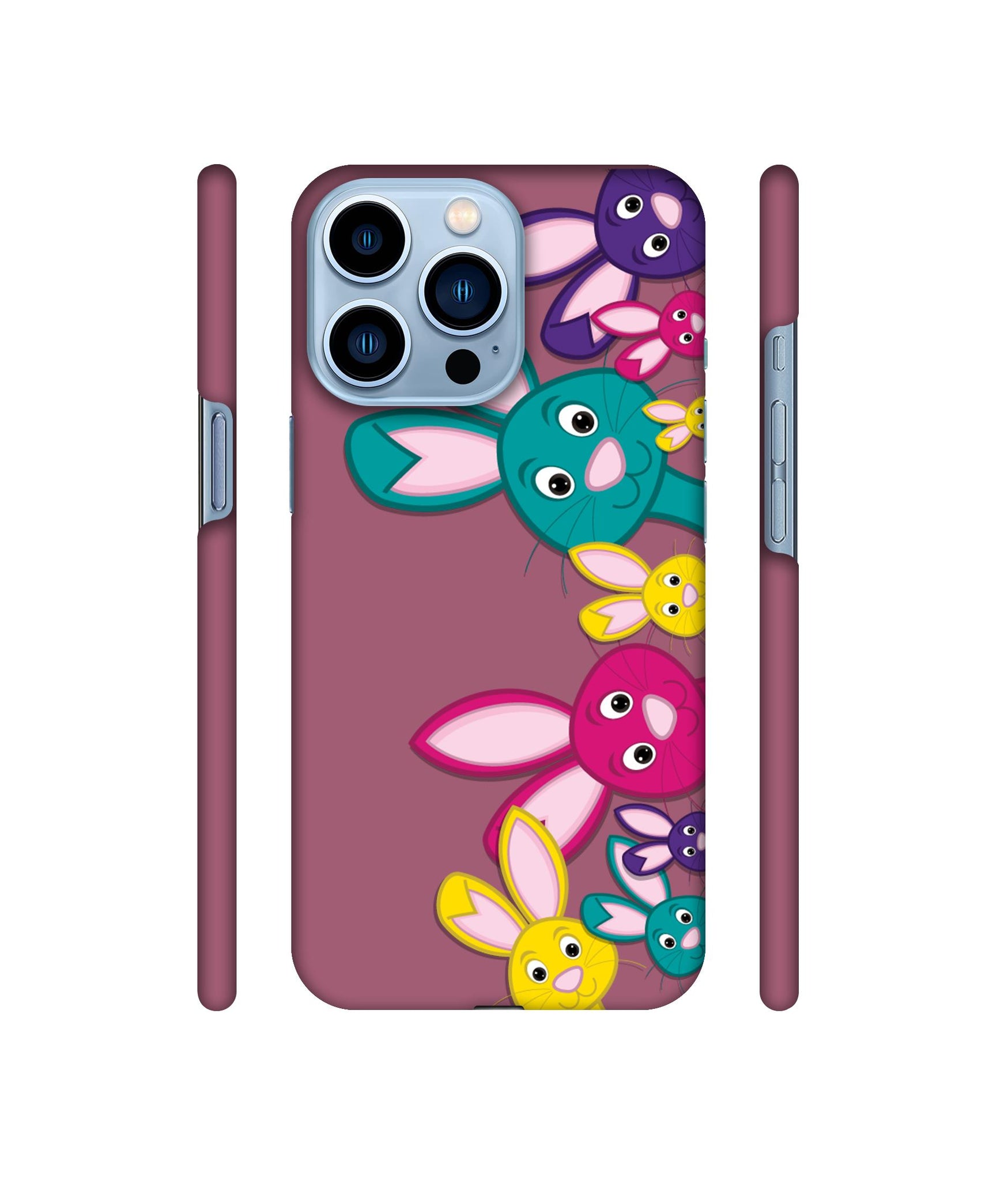 Rabbit Family1 Designer Hard Back Cover for Apple iPhone 13 Pro