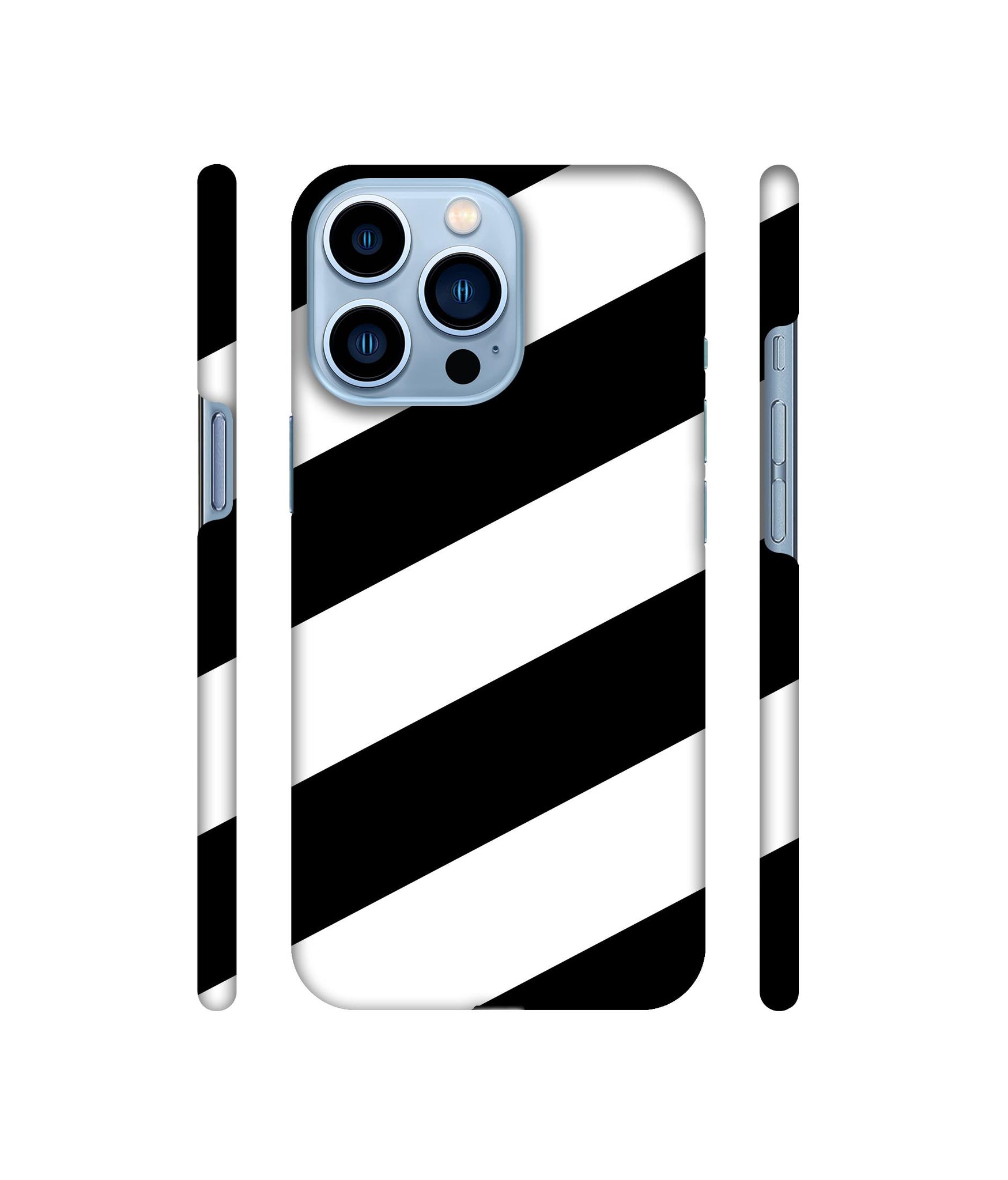 Black & White Line Designer Hard Back Cover for Apple iPhone 13 Pro