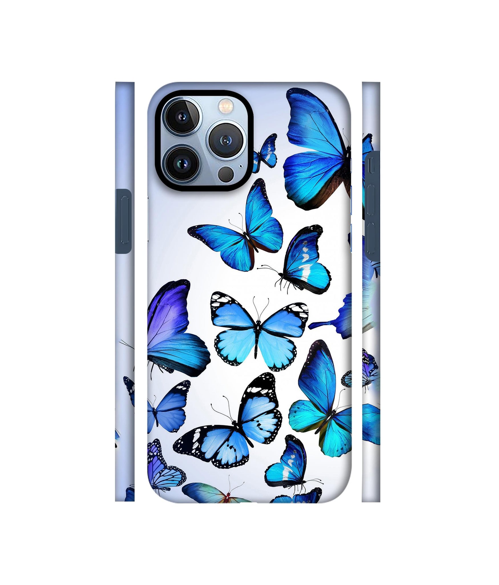 Colorful Flying Butterfly Designer Hard Back Cover for Apple iPhone 13 Pro