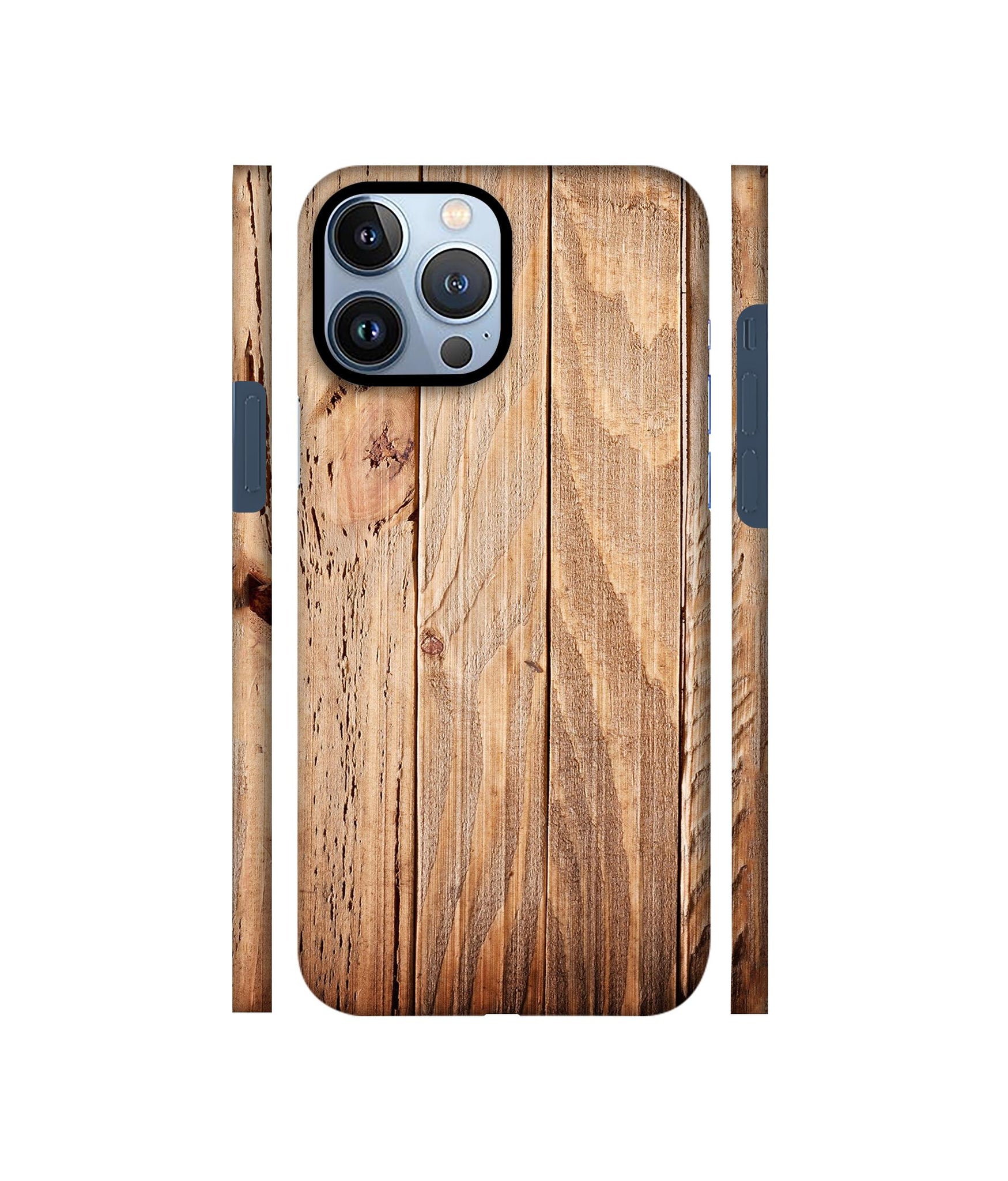 Wooden Texture Designer Hard Back Cover for Apple iPhone 13 Pro