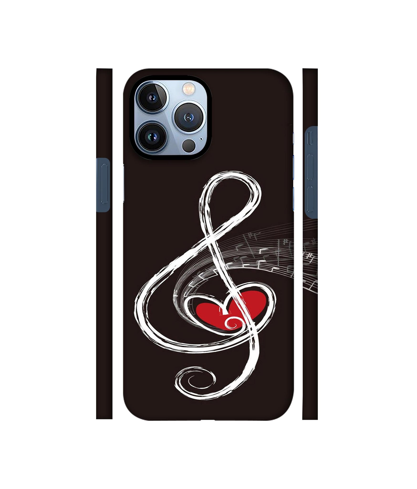 Love Note Music Designer Hard Back Cover for Apple iPhone 13 Pro