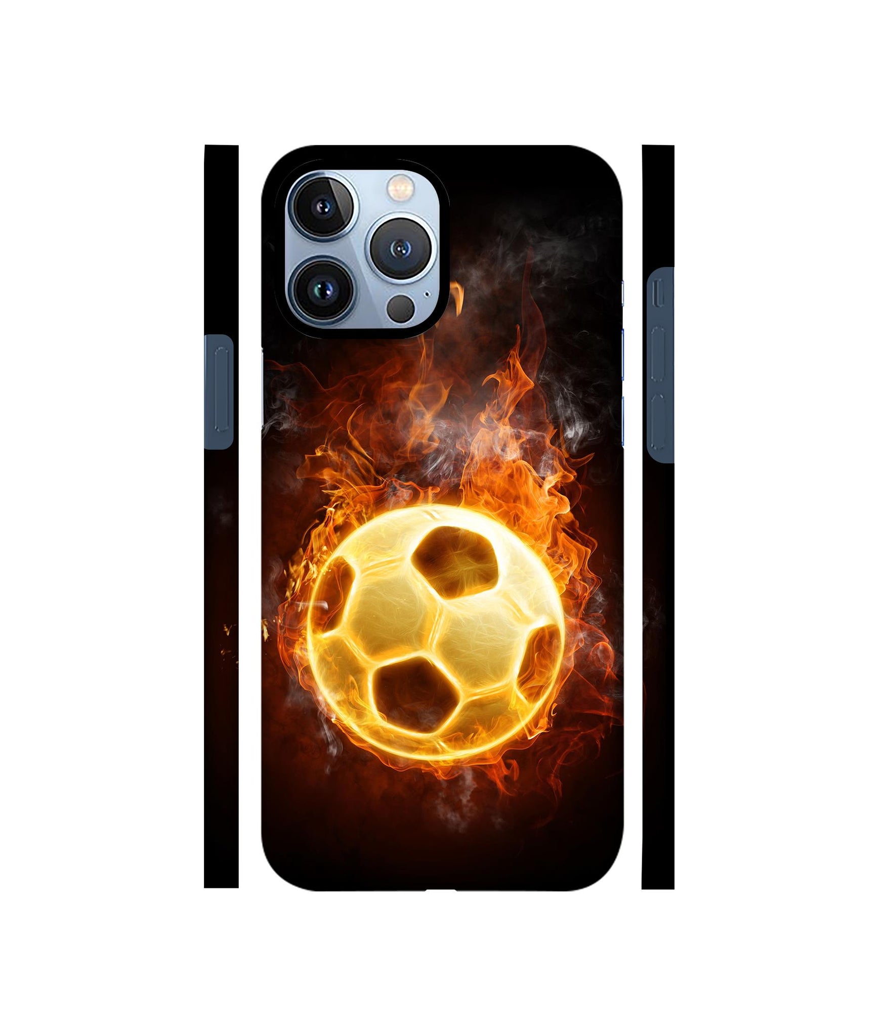 Football & Fire Designer Hard Back Cover for Apple iPhone 13 Pro