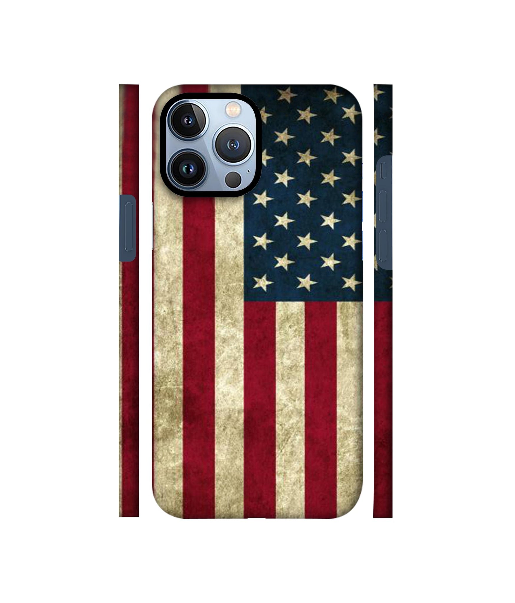 Vingate USA Flag Designer Hard Back Cover for Apple iPhone 13 Pro