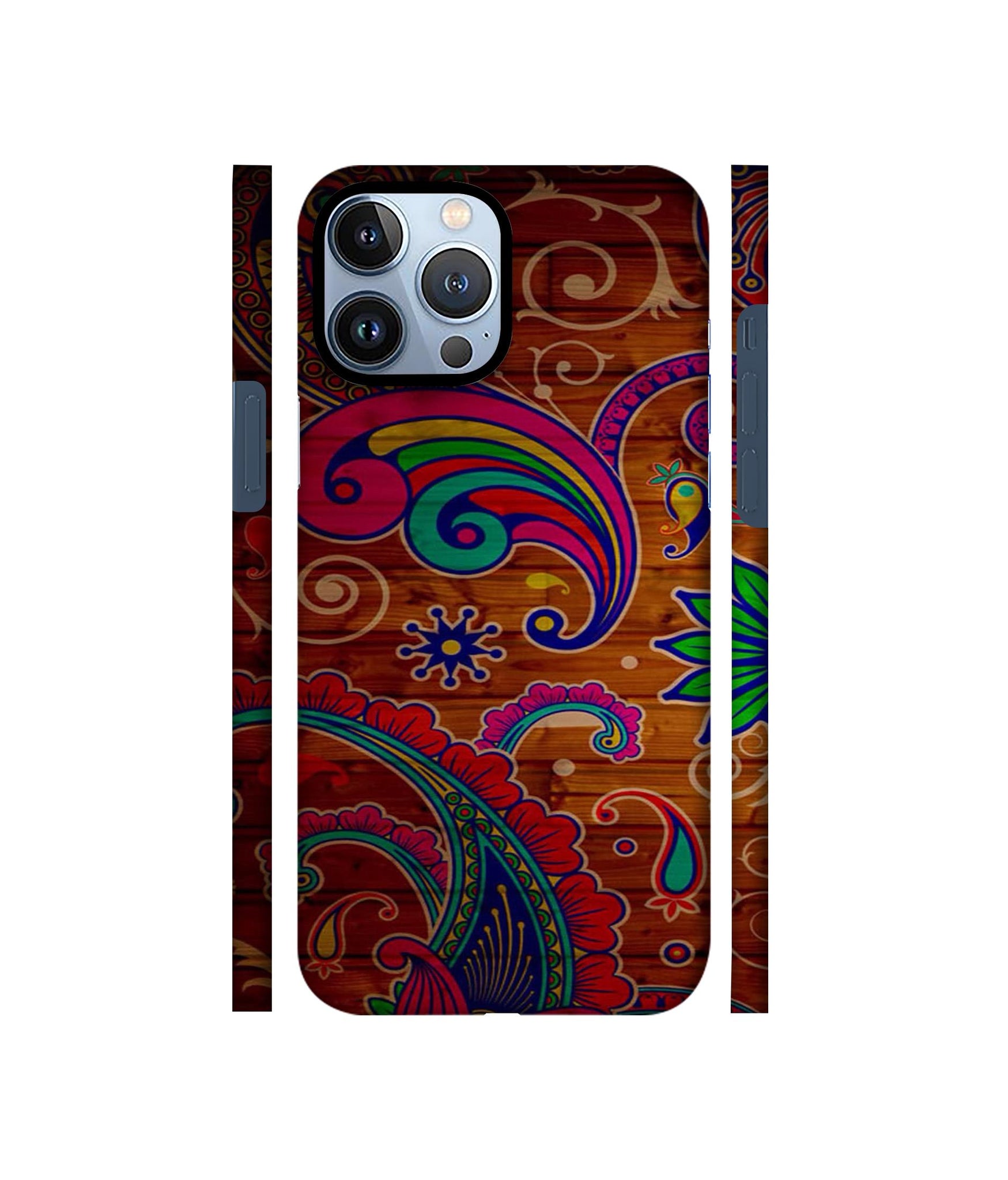 Wooden Pattern Print Designer Hard Back Cover for Apple iPhone 13 Pro