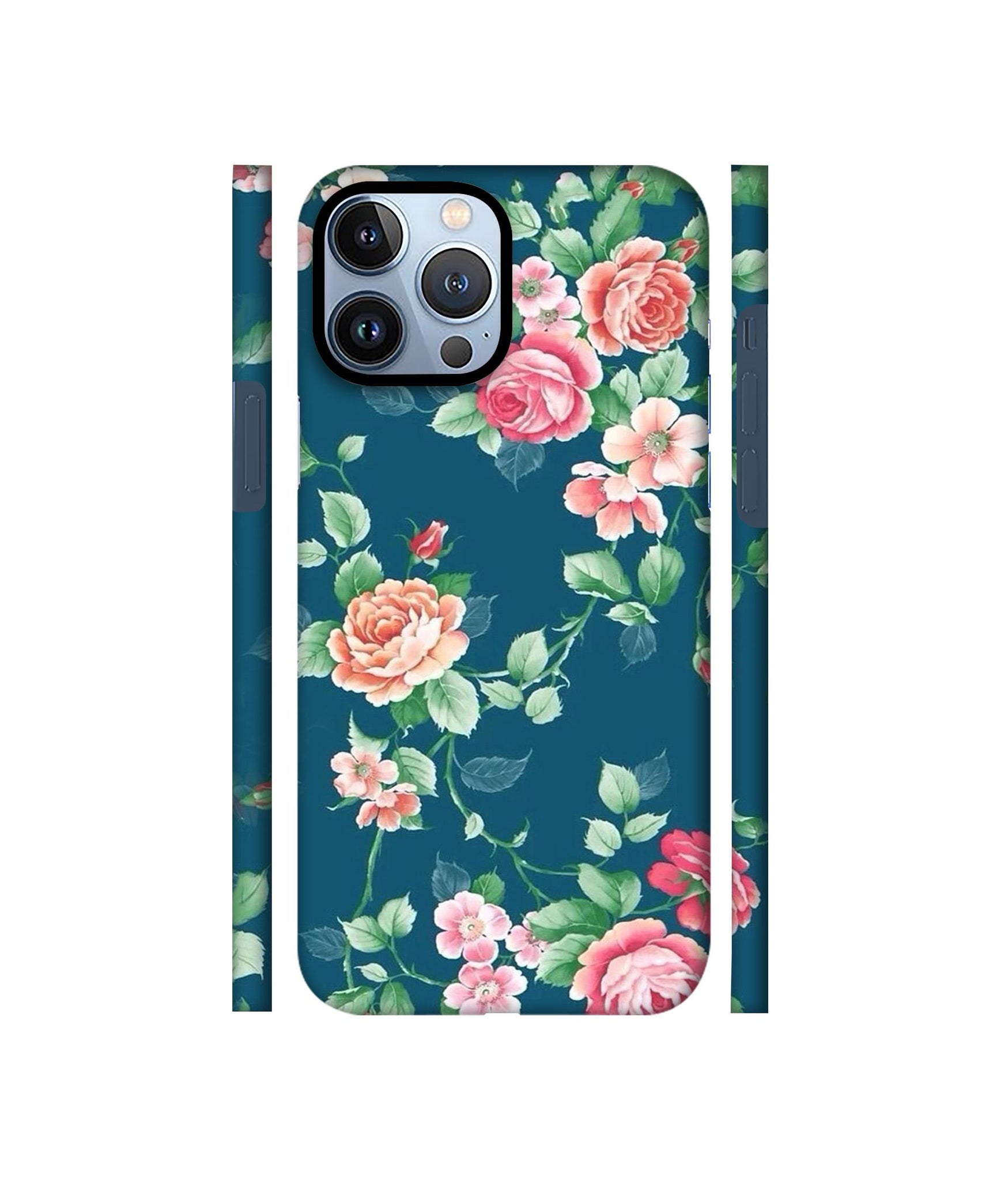 Vintage Floral Designer Hard Back Cover for Apple iPhone 13 Pro