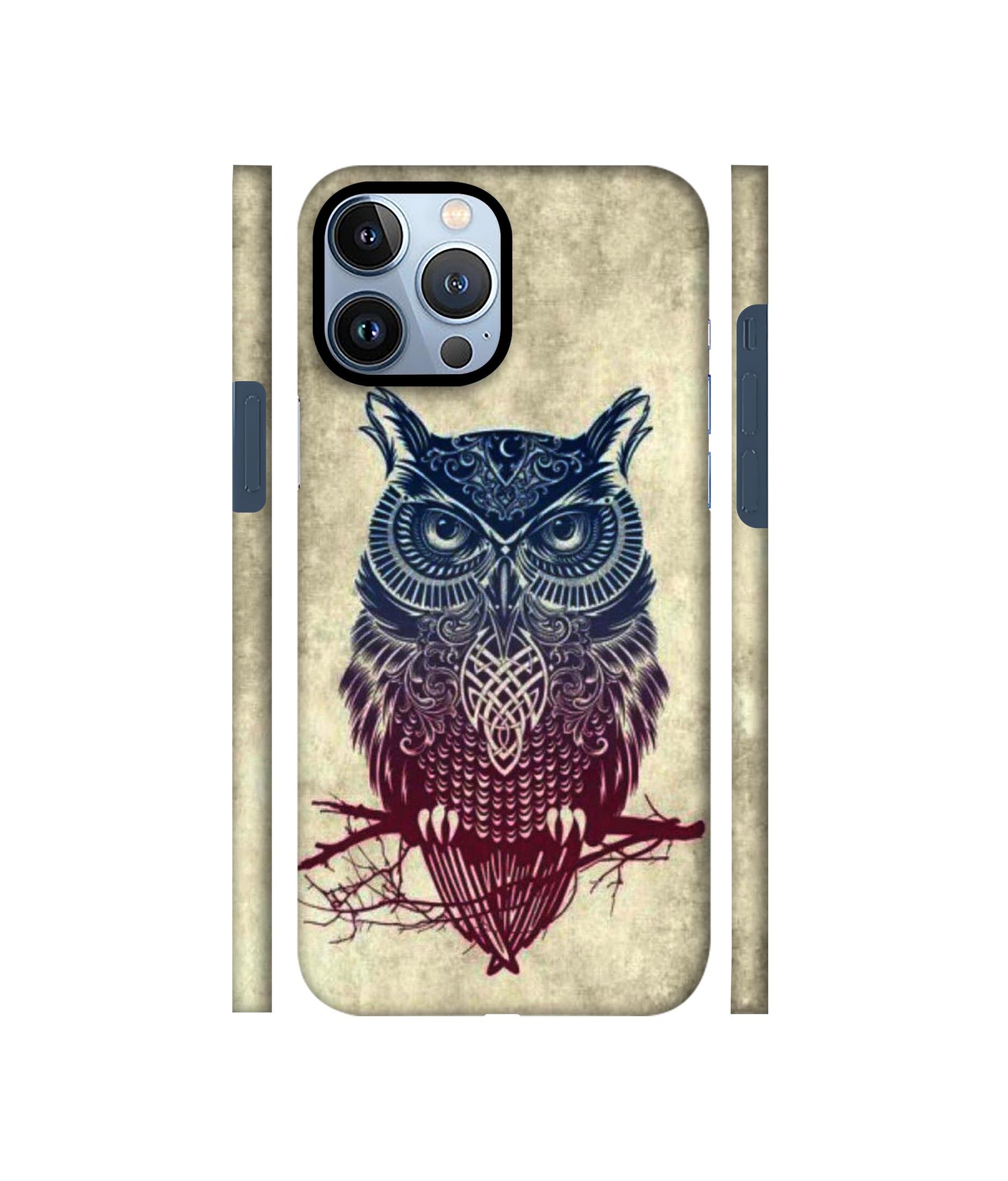 Owl Pattern Designer Hard Back Cover for Apple iPhone 13 Pro