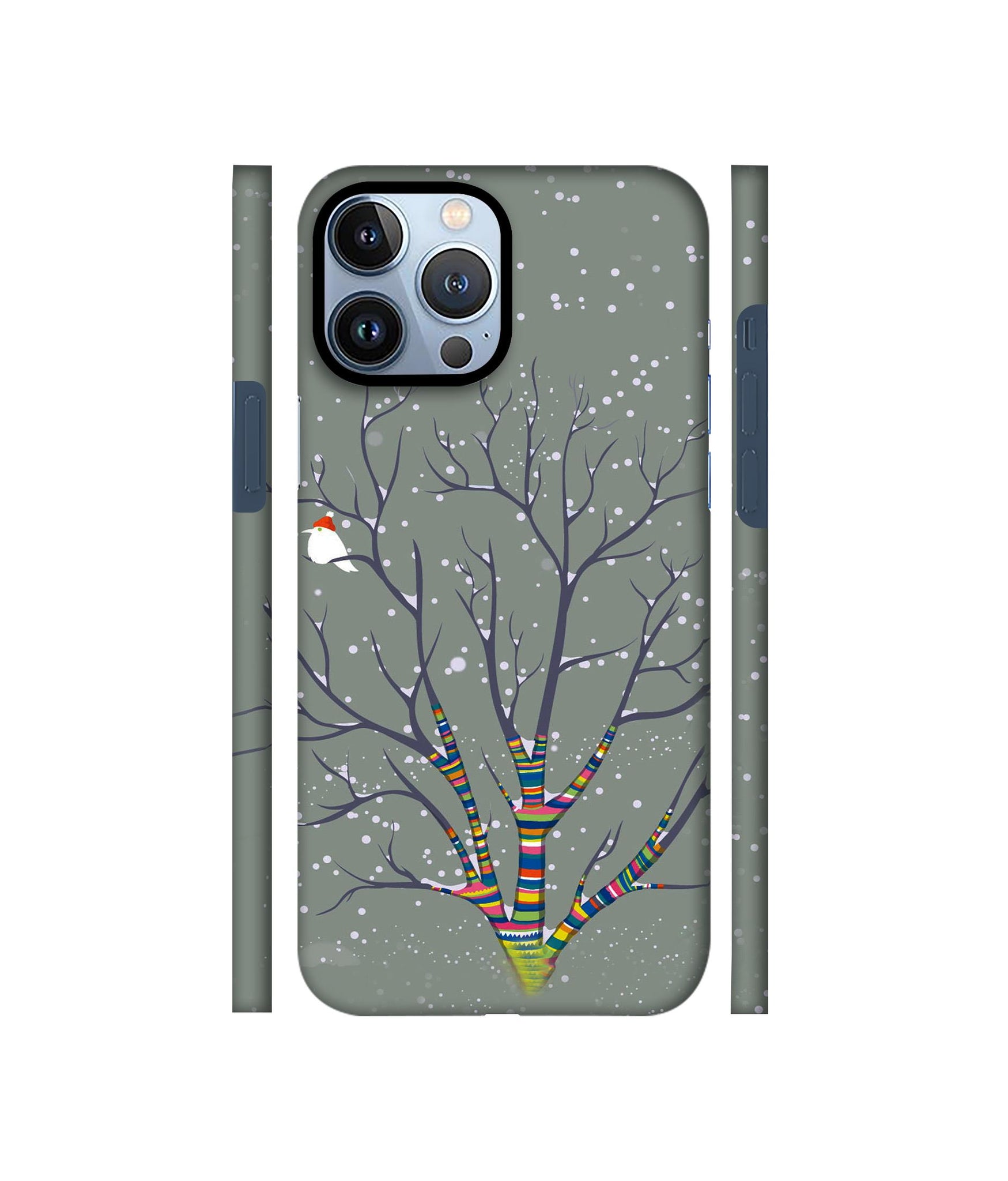 Winter Pattern Print Designer Hard Back Cover for Apple iPhone 13 Pro