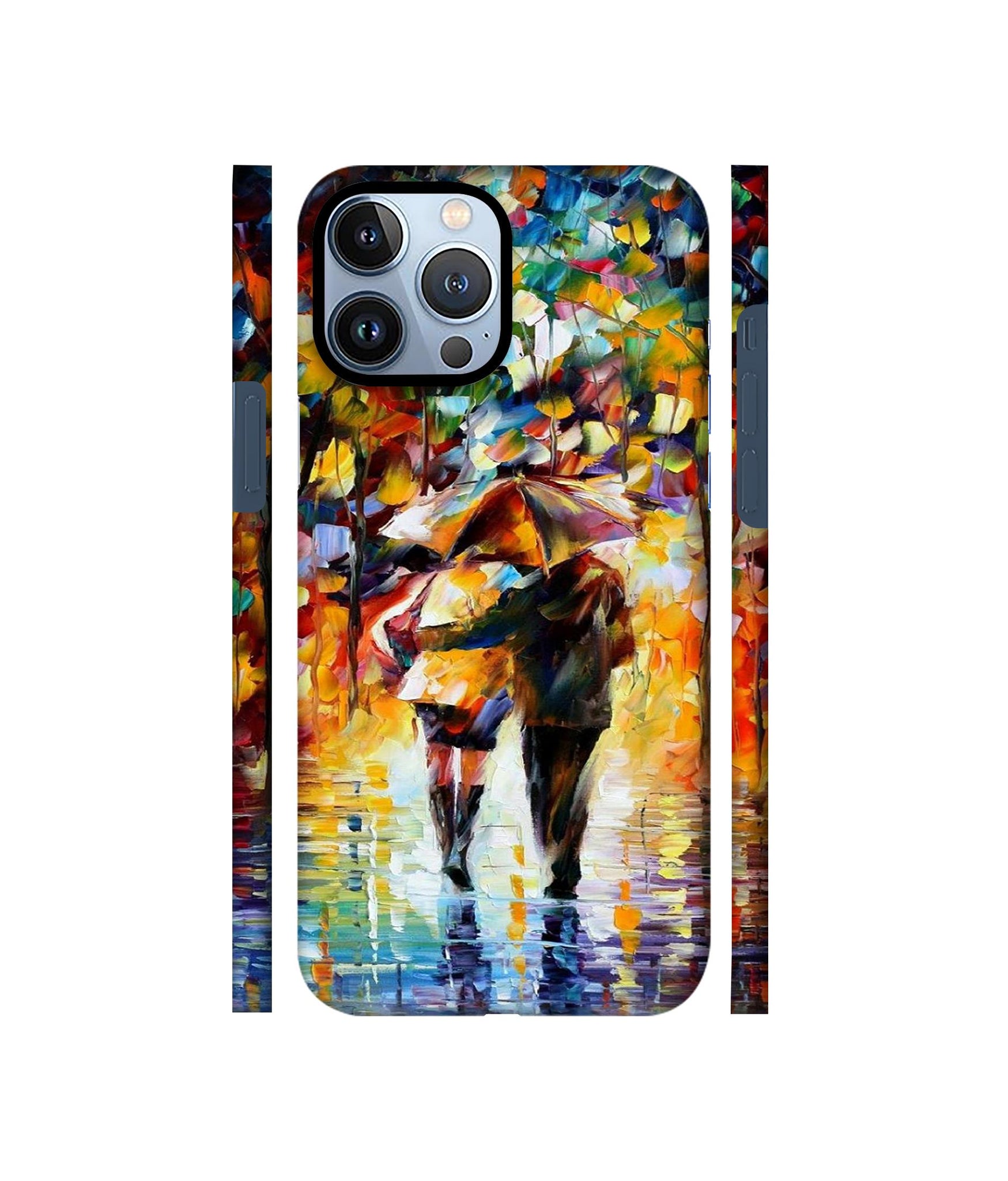 Paint Couple Pattern Designer Hard Back Cover for Apple iPhone 13 Pro