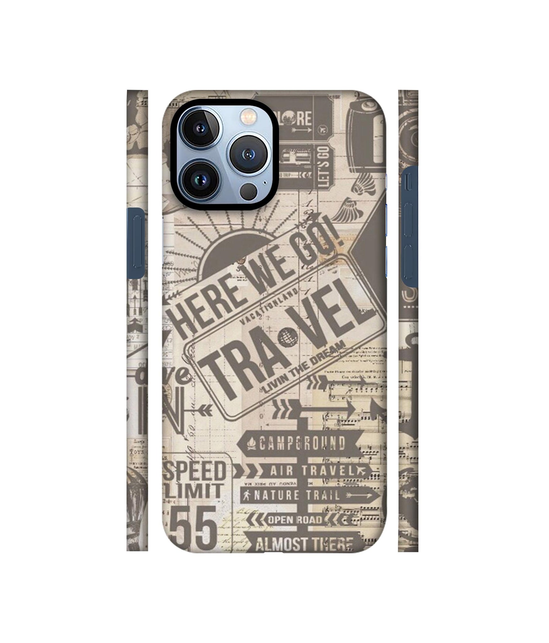 Travel Designer Hard Back Cover for Apple iPhone 13 Pro