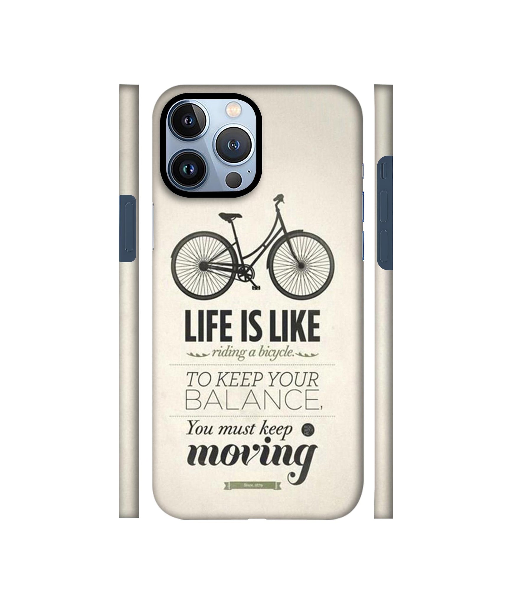 Life is Like Moving Designer Hard Back Cover for Apple iPhone 13 Pro