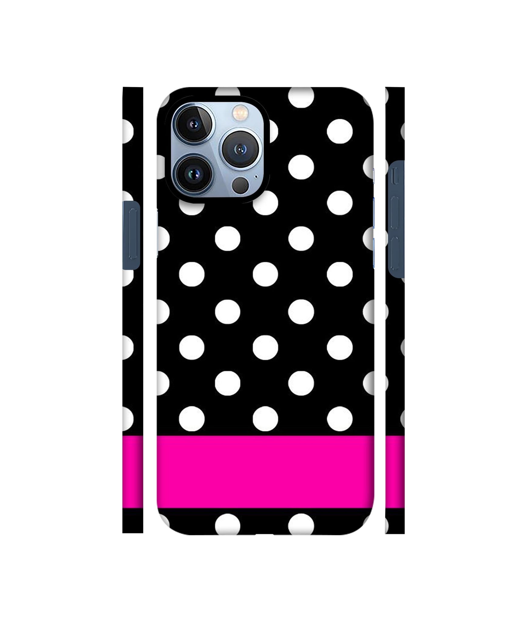 White Dots Pattern Designer Hard Back Cover for Apple iPhone 13 Pro