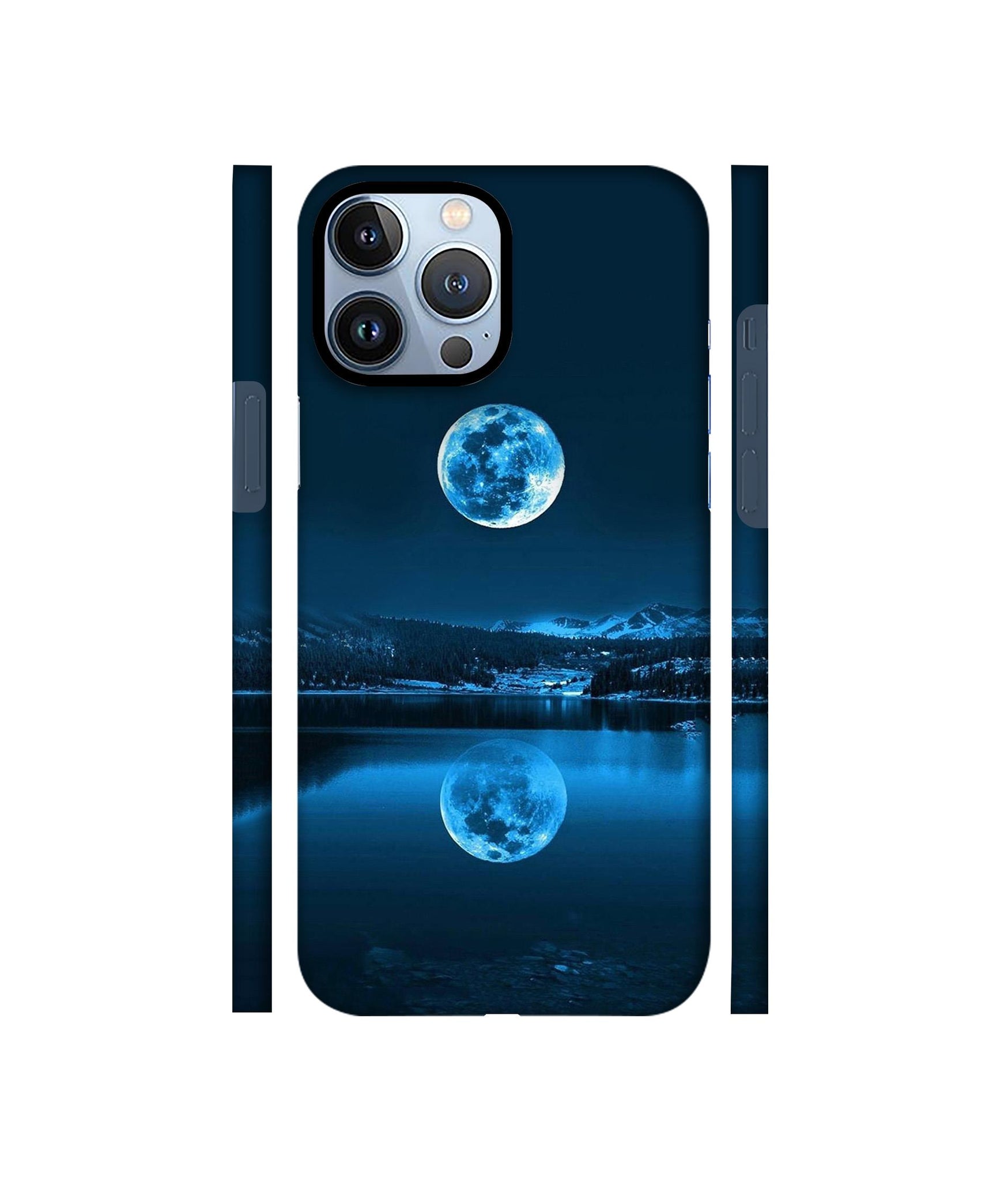 Moon Pattern Print Designer Hard Back Cover for Apple iPhone 13 Pro