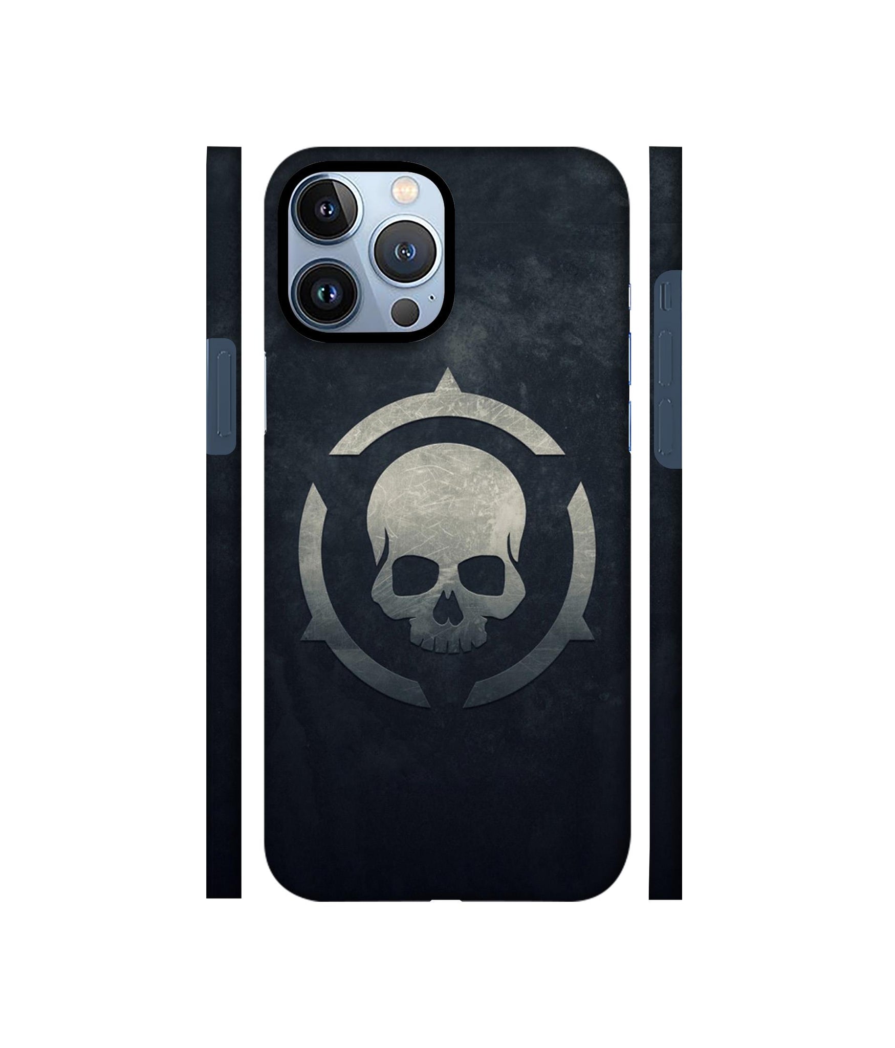 Skull Pattern Print Designer Hard Back Cover for Apple iPhone 13 Pro