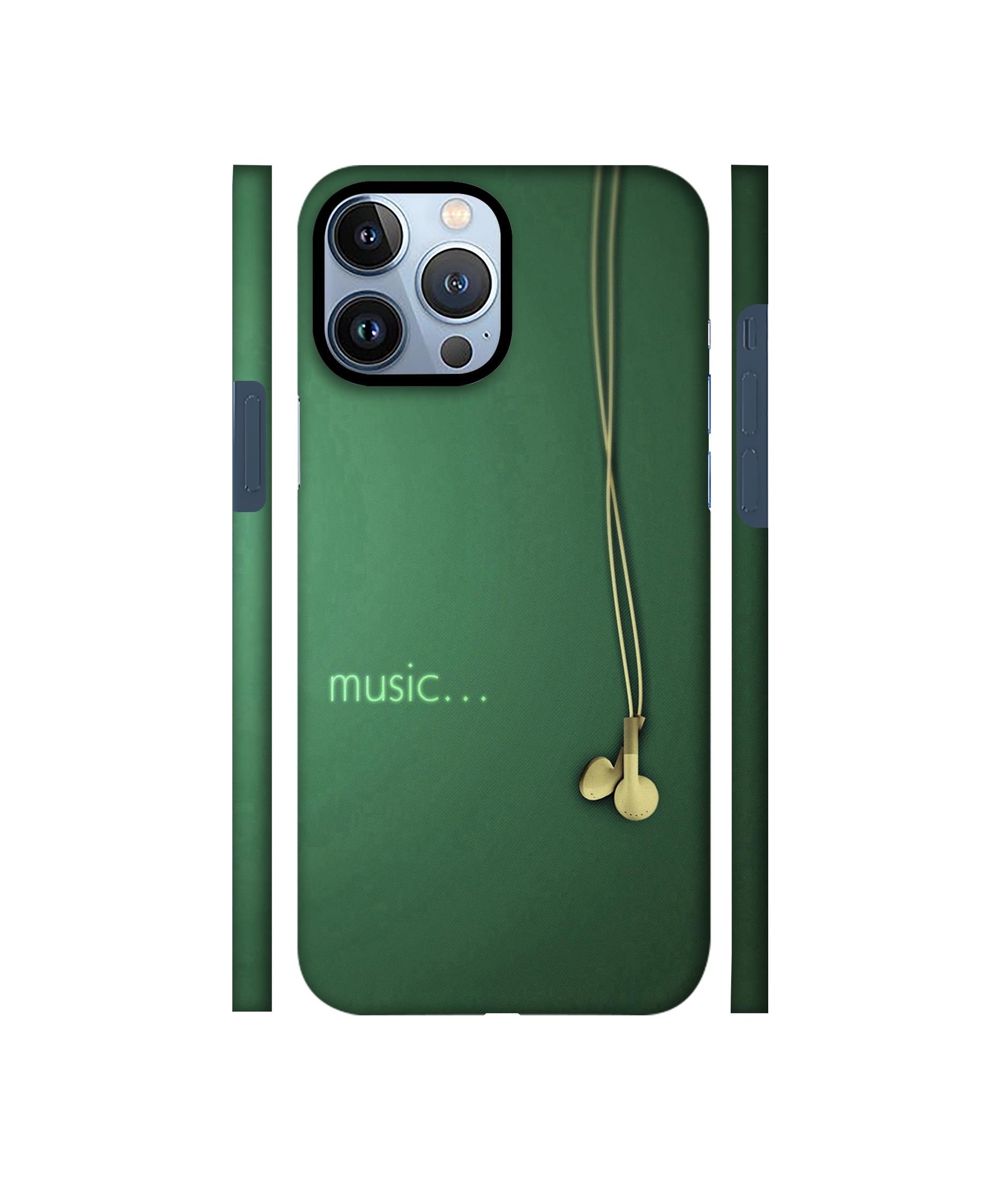 Headphone Music Designer Hard Back Cover for Apple iPhone 13 Pro