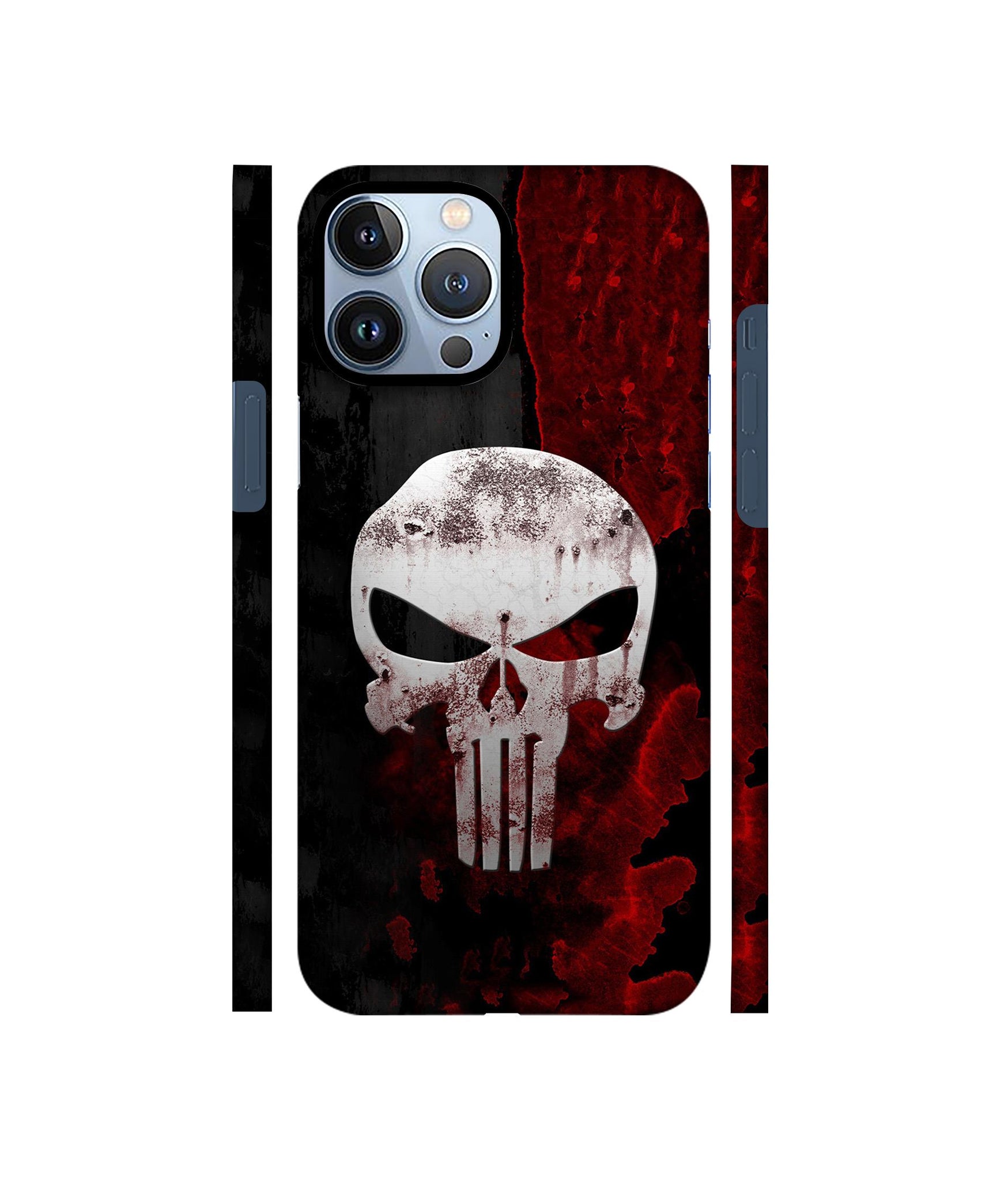 Punisher Skull Designer Hard Back Cover for Apple iPhone 13 Pro