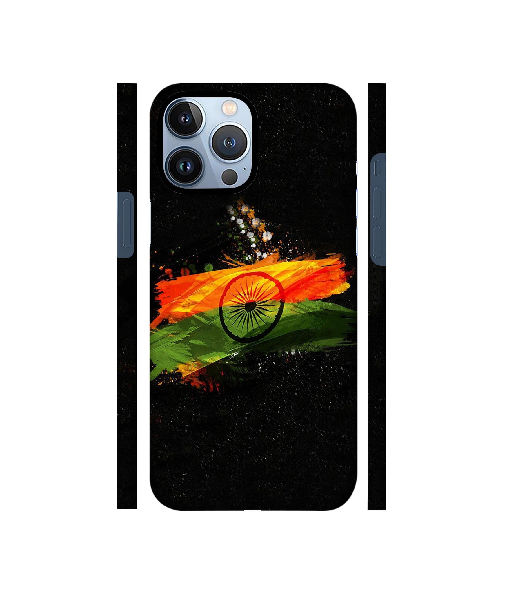 Indian Flag Designer Hard Back Cover for Apple iPhone 13 Pro