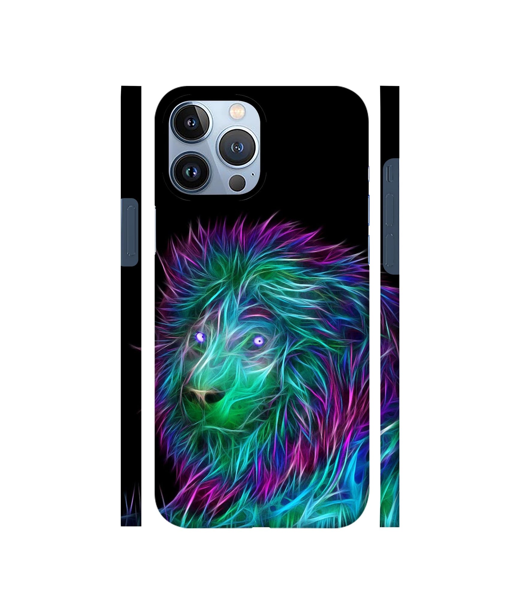 3D Lion Designer Hard Back Cover for Apple iPhone 13 Pro