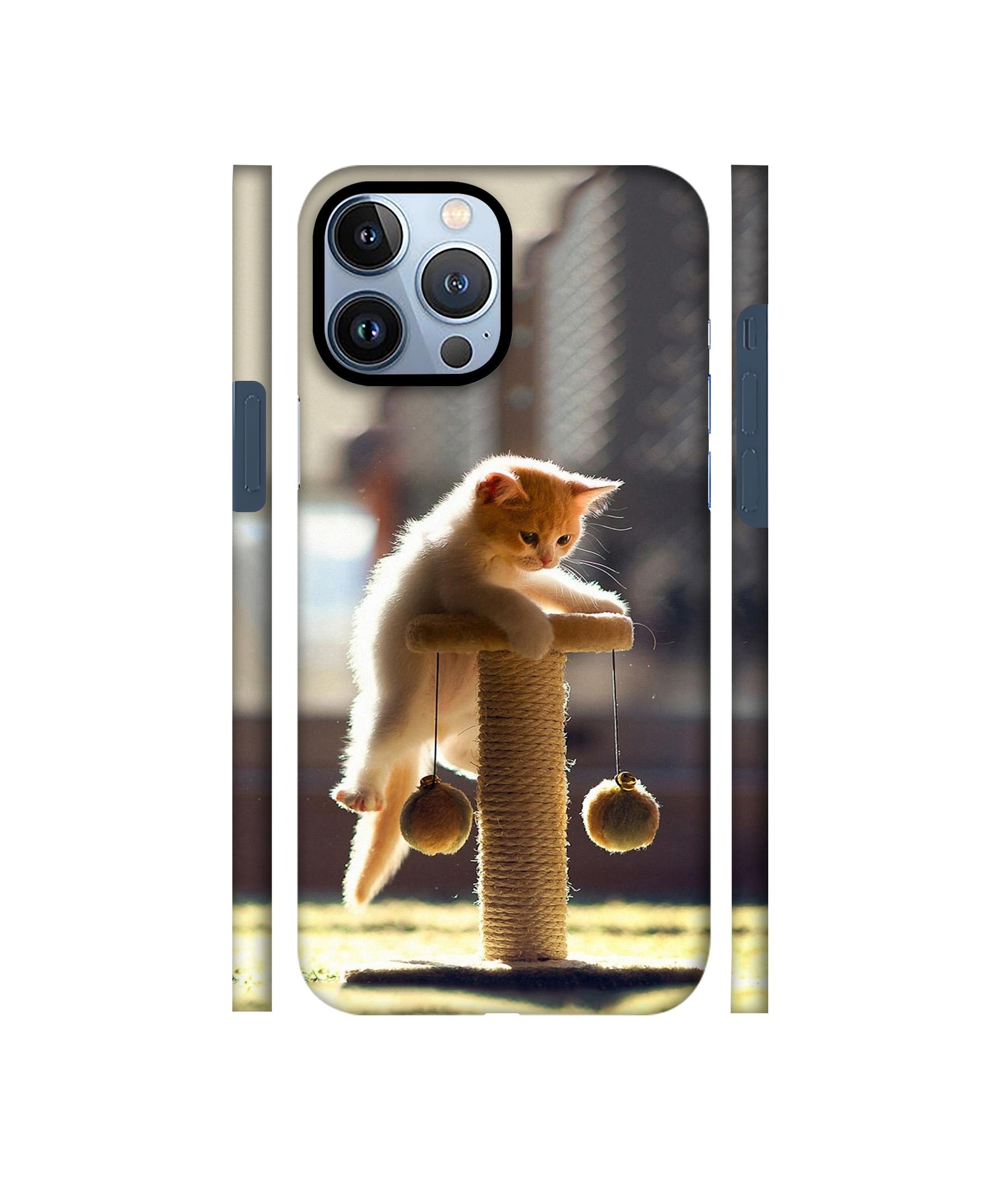 Cat Climbing Designer Hard Back Cover for Apple iPhone 13 Pro