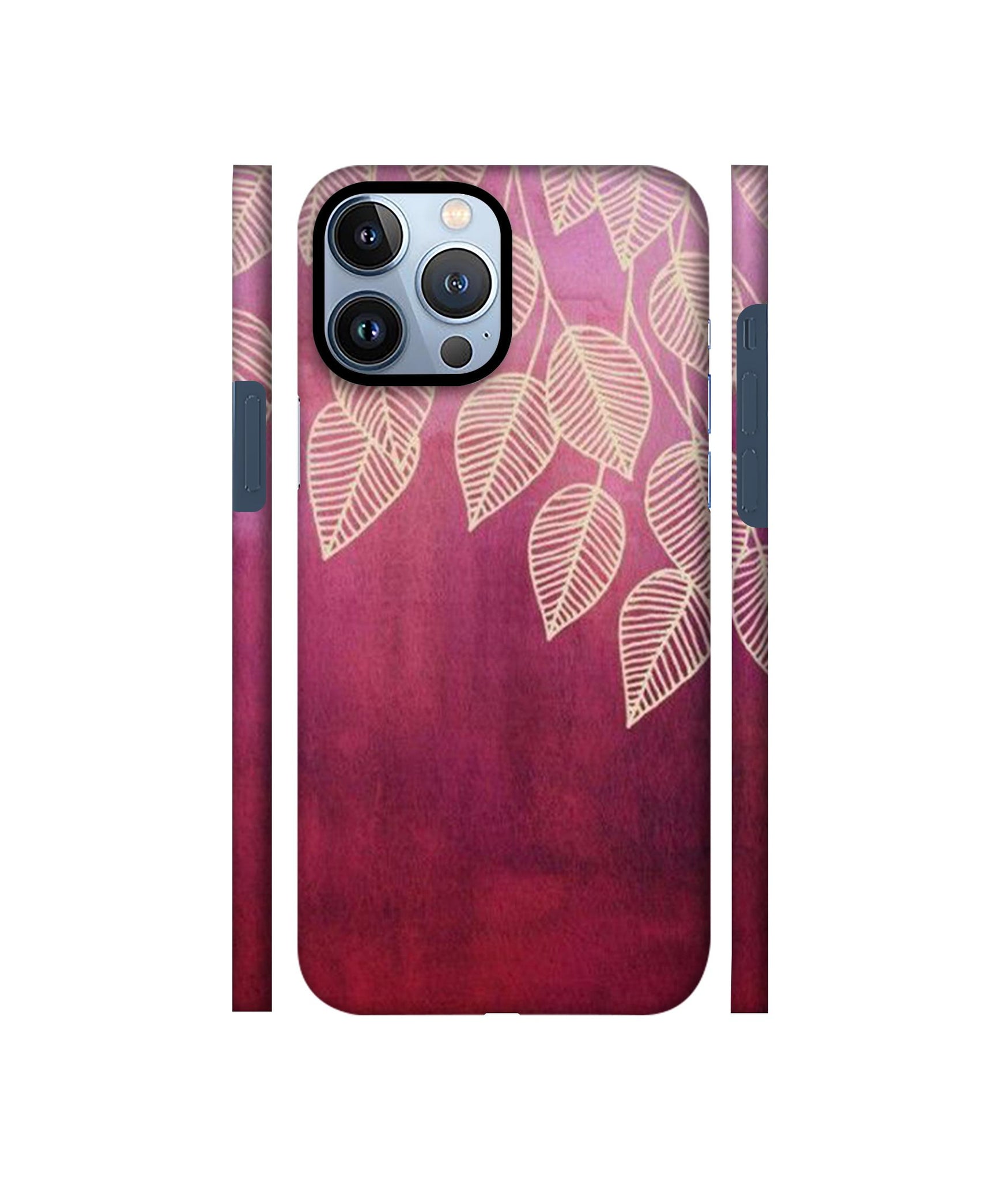 Leaf Pattern Designer Hard Back Cover for Apple iPhone 13 Pro