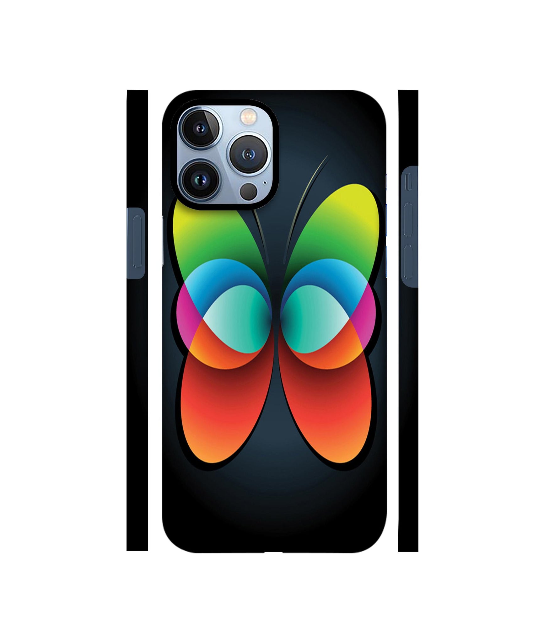 Colourfull Butterfly Designer Hard Back Cover for Apple iPhone 13 Pro