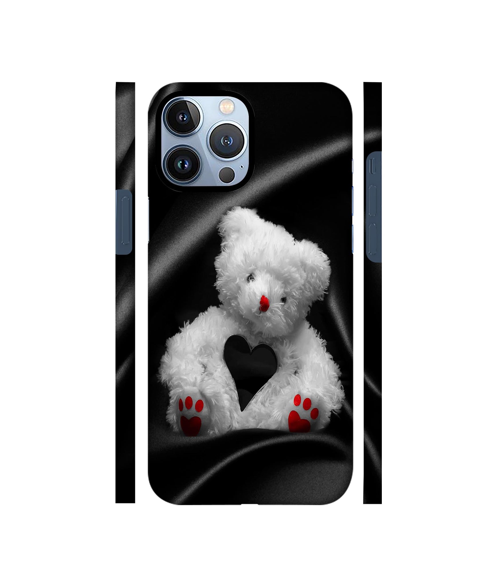 White Teddy Bear Designer Hard Back Cover for Apple iPhone 13 Pro
