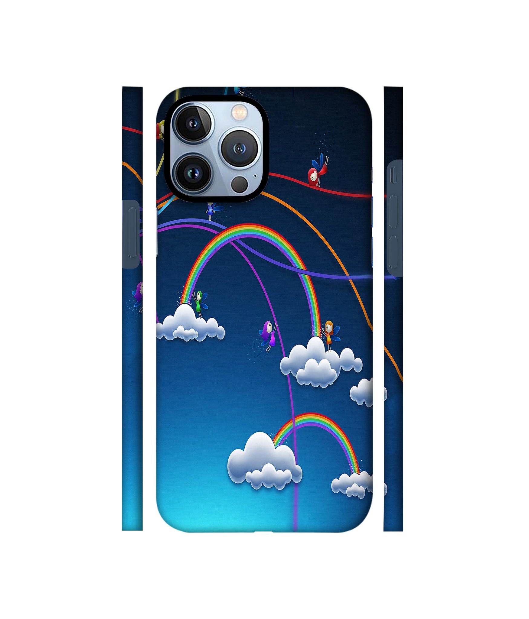 Rainbow Designer Hard Back Cover for Apple iPhone 13 Pro