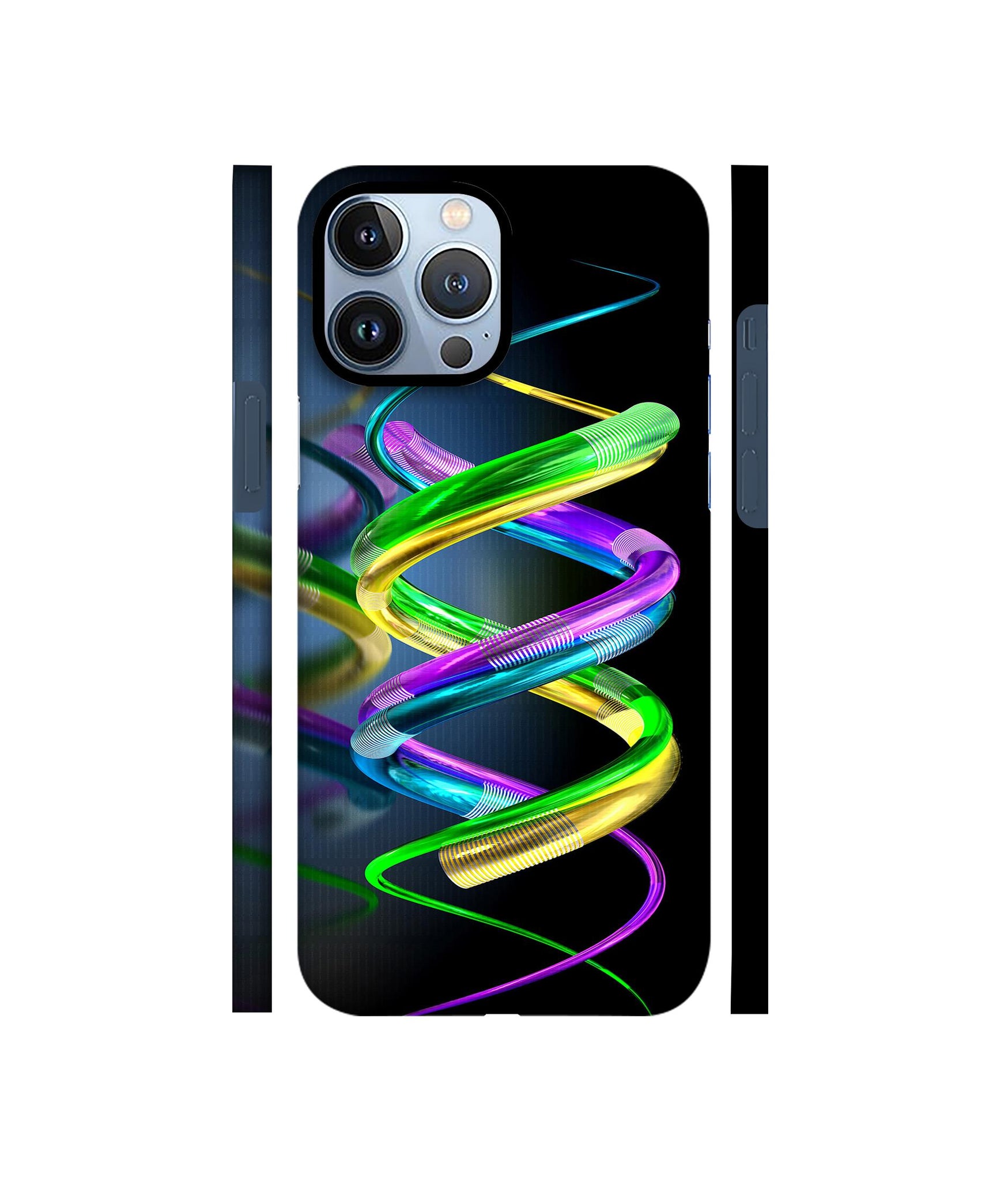 3D Spiral Designer Hard Back Cover for Apple iPhone 13 Pro