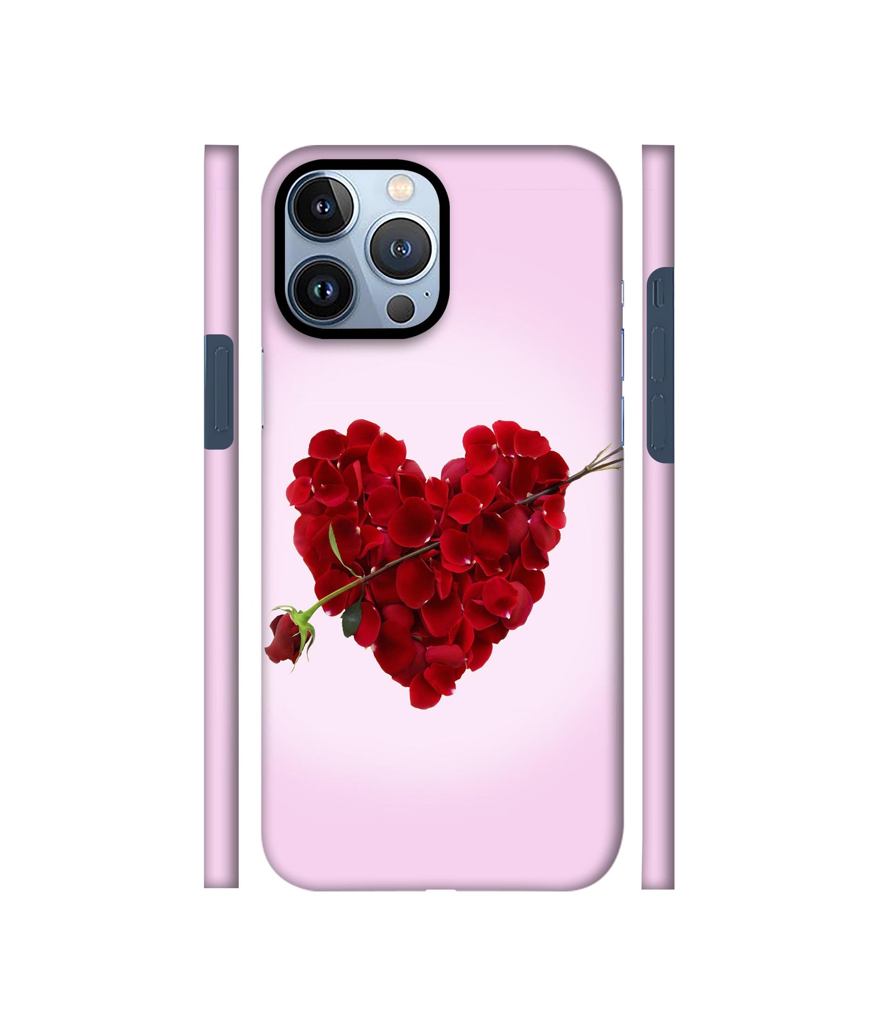 Heart Flower Designer Hard Back Cover for Apple iPhone 13 Pro