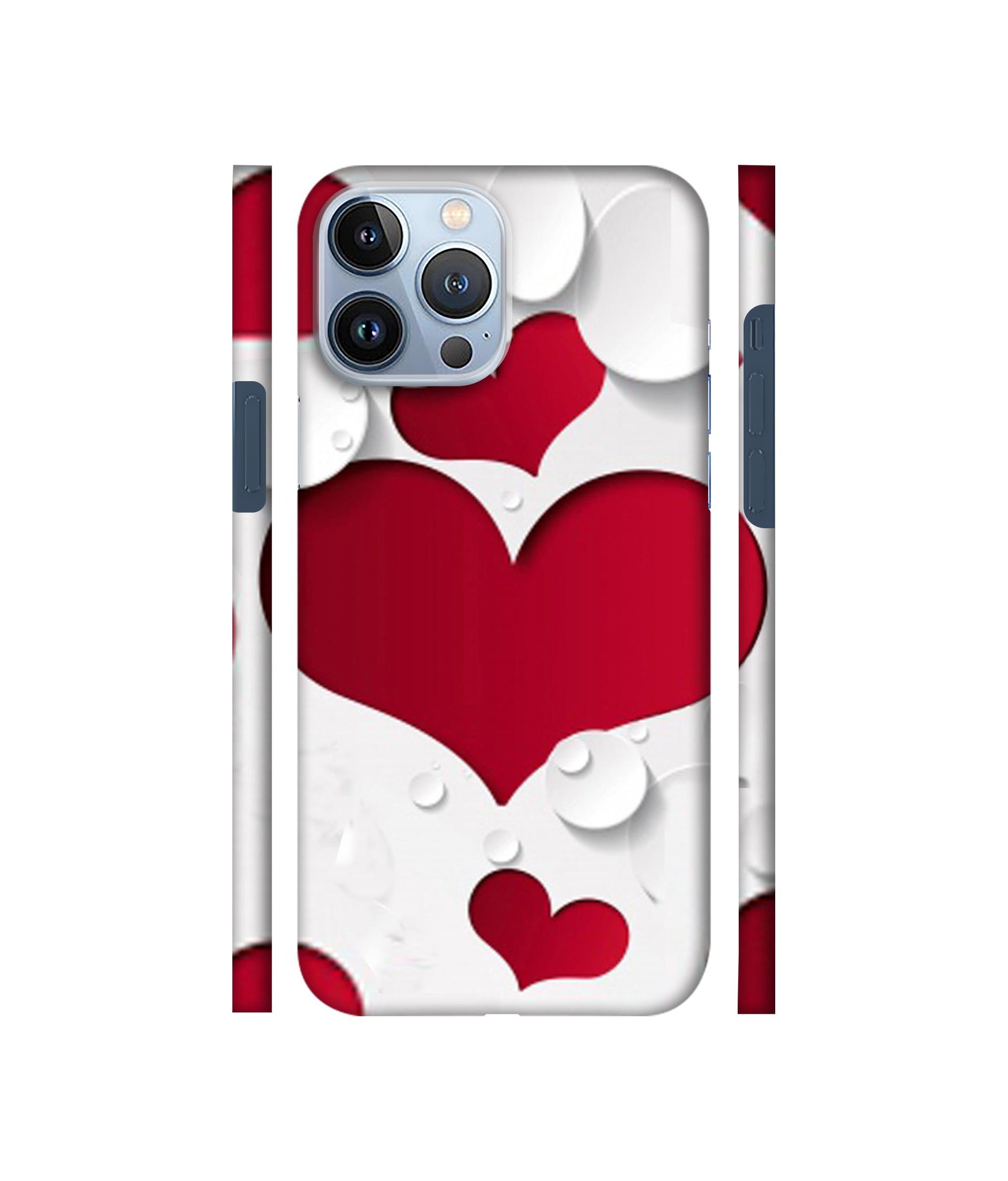 Multiple Hearts Designer Hard Back Cover for Apple iPhone 13 Pro