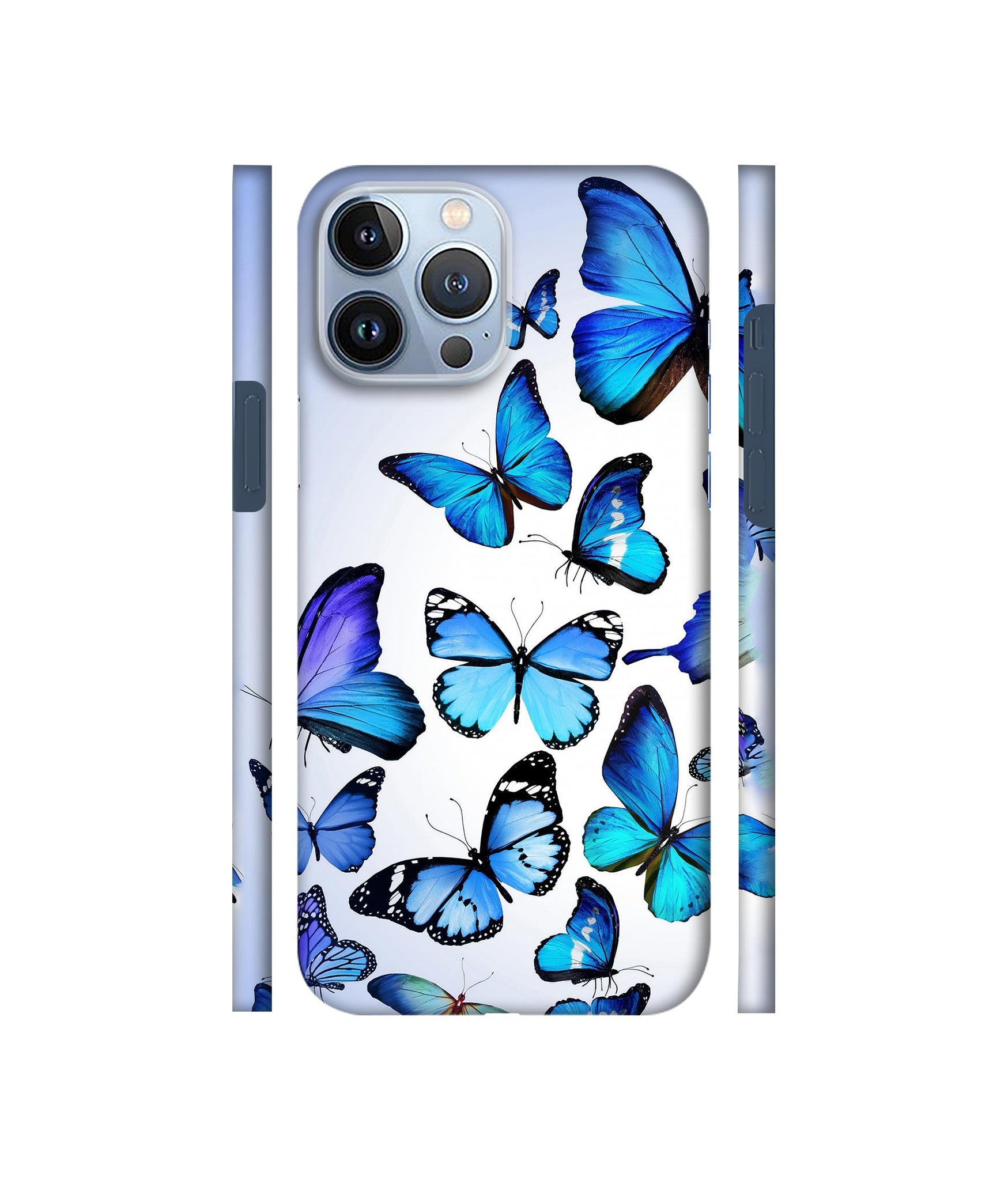 Colorful Flying Butterfly Designer Hard Back Cover for Apple iPhone 13 Pro