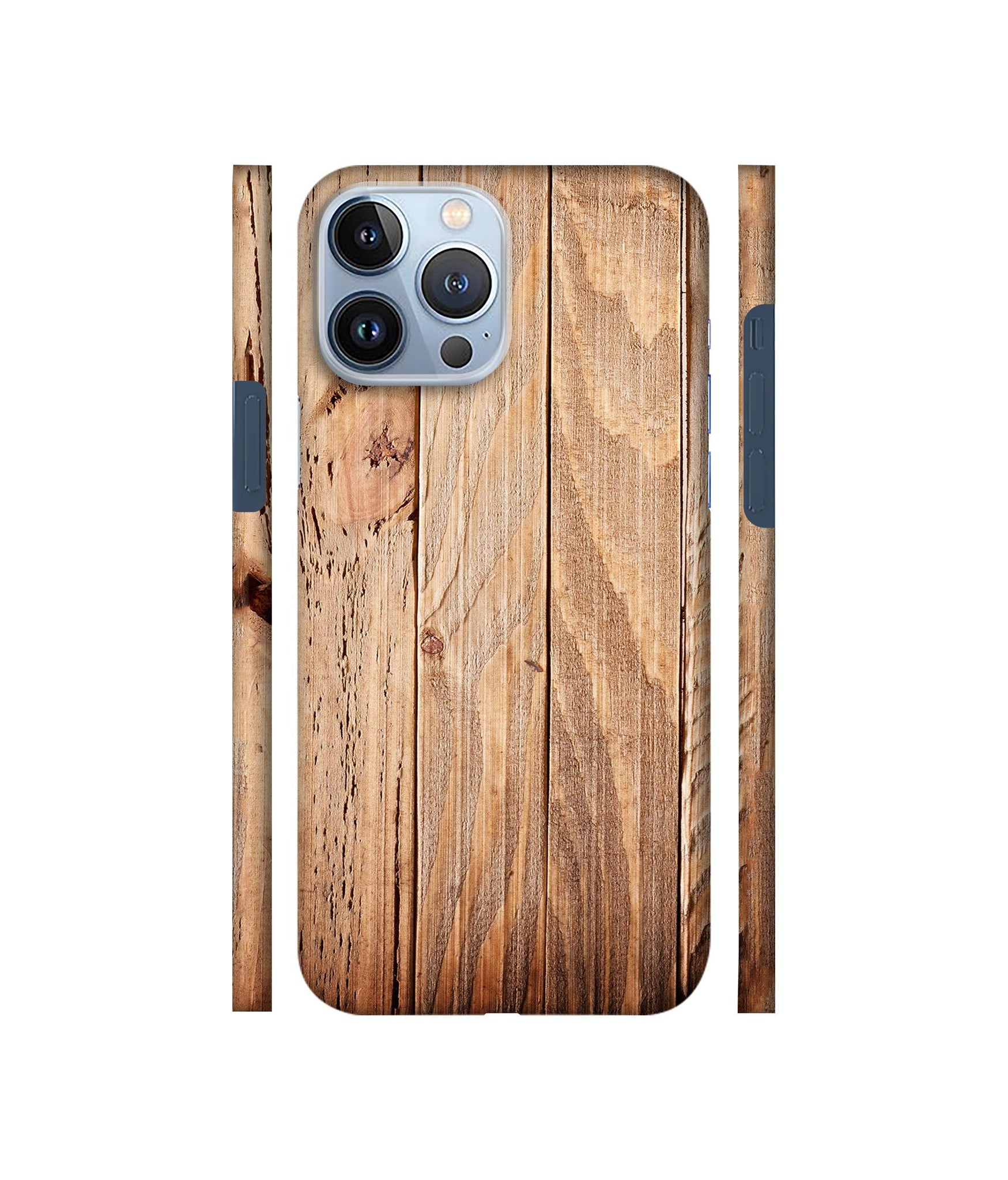 Wooden Texture Designer Hard Back Cover for Apple iPhone 13 Pro