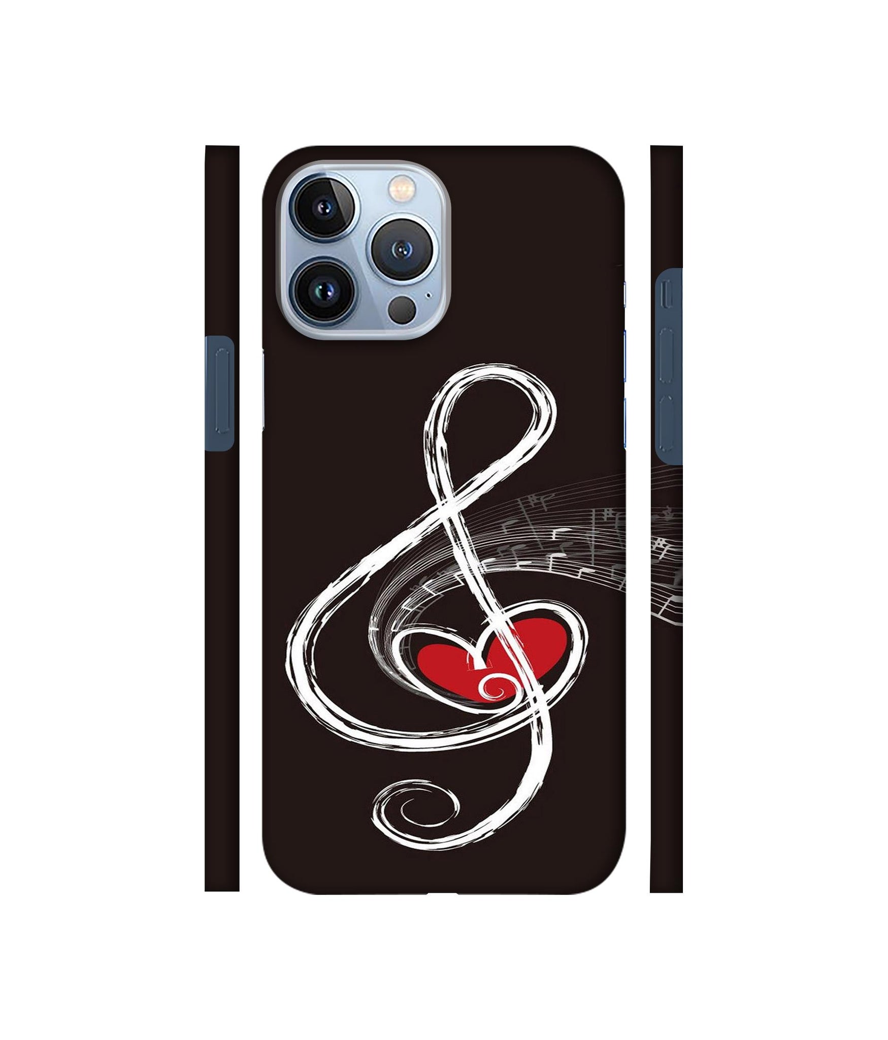 Love Note Music Designer Hard Back Cover for Apple iPhone 13 Pro