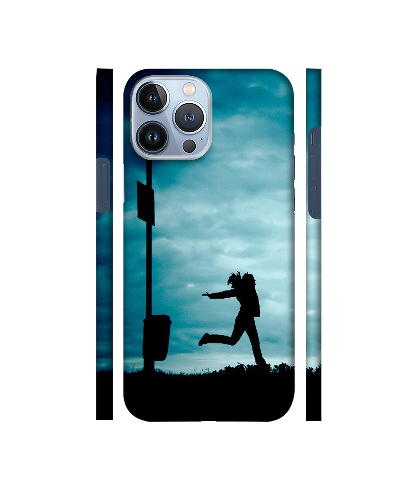 Girl Running At Night Designer Hard Back Cover for Apple iPhone 13 Pro