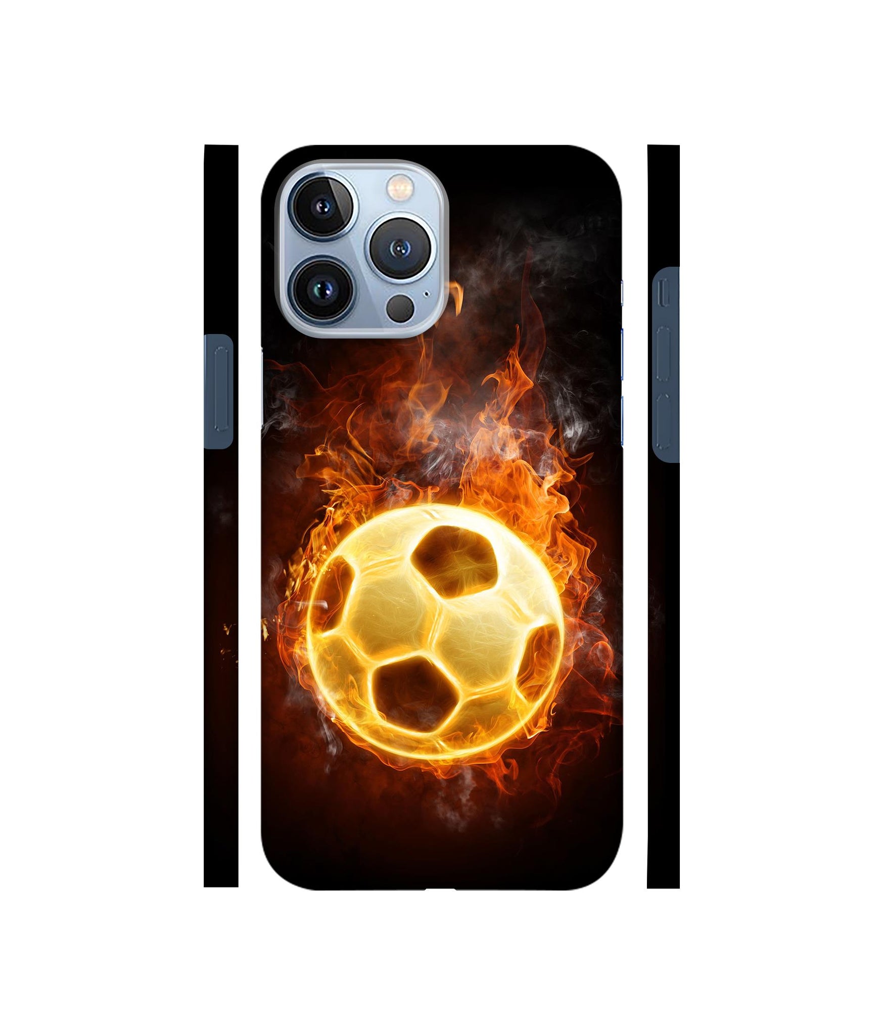 Football & Fire Designer Hard Back Cover for Apple iPhone 13 Pro