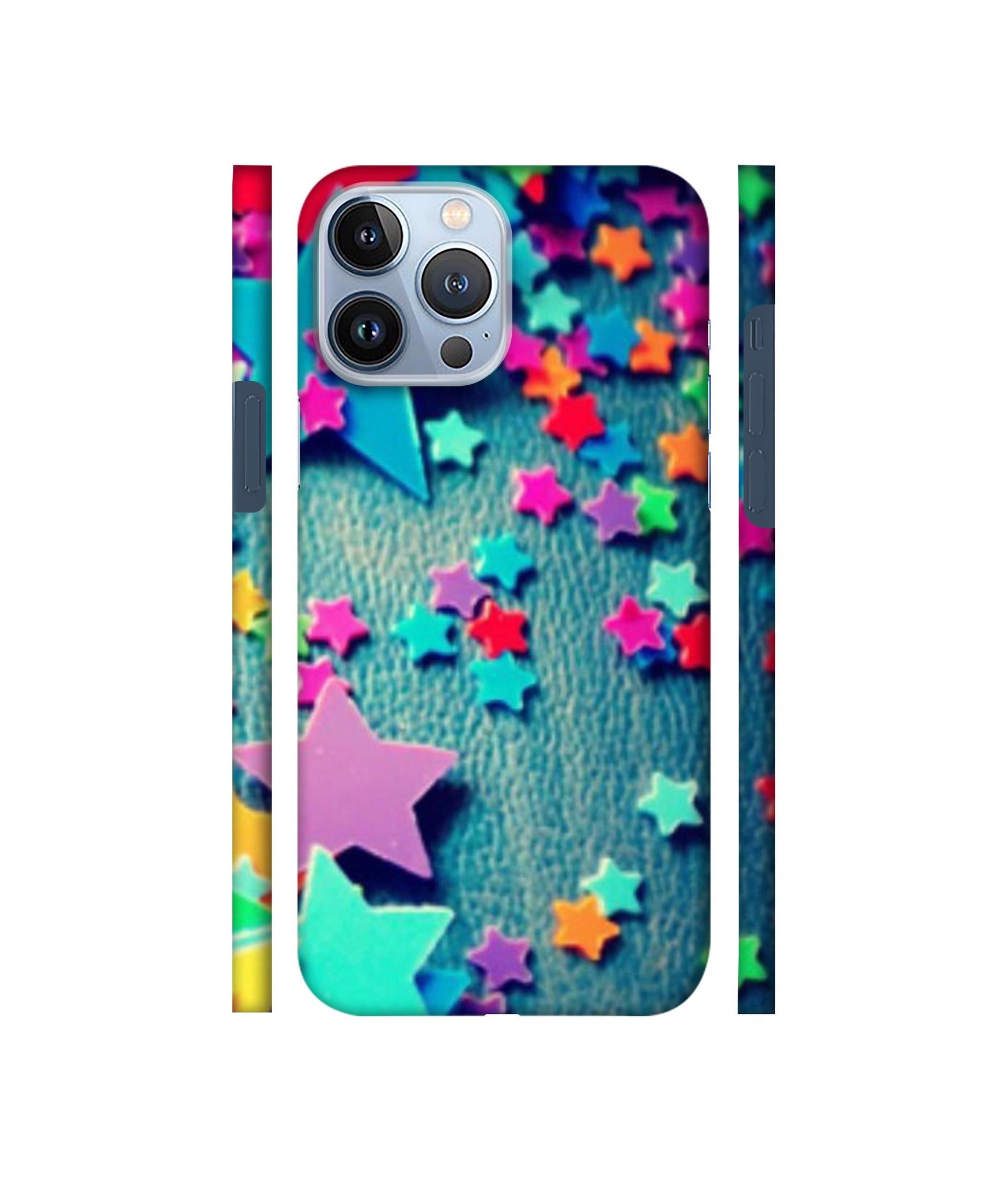 Colorful Stars Designer Hard Back Cover for Apple iPhone 13 Pro