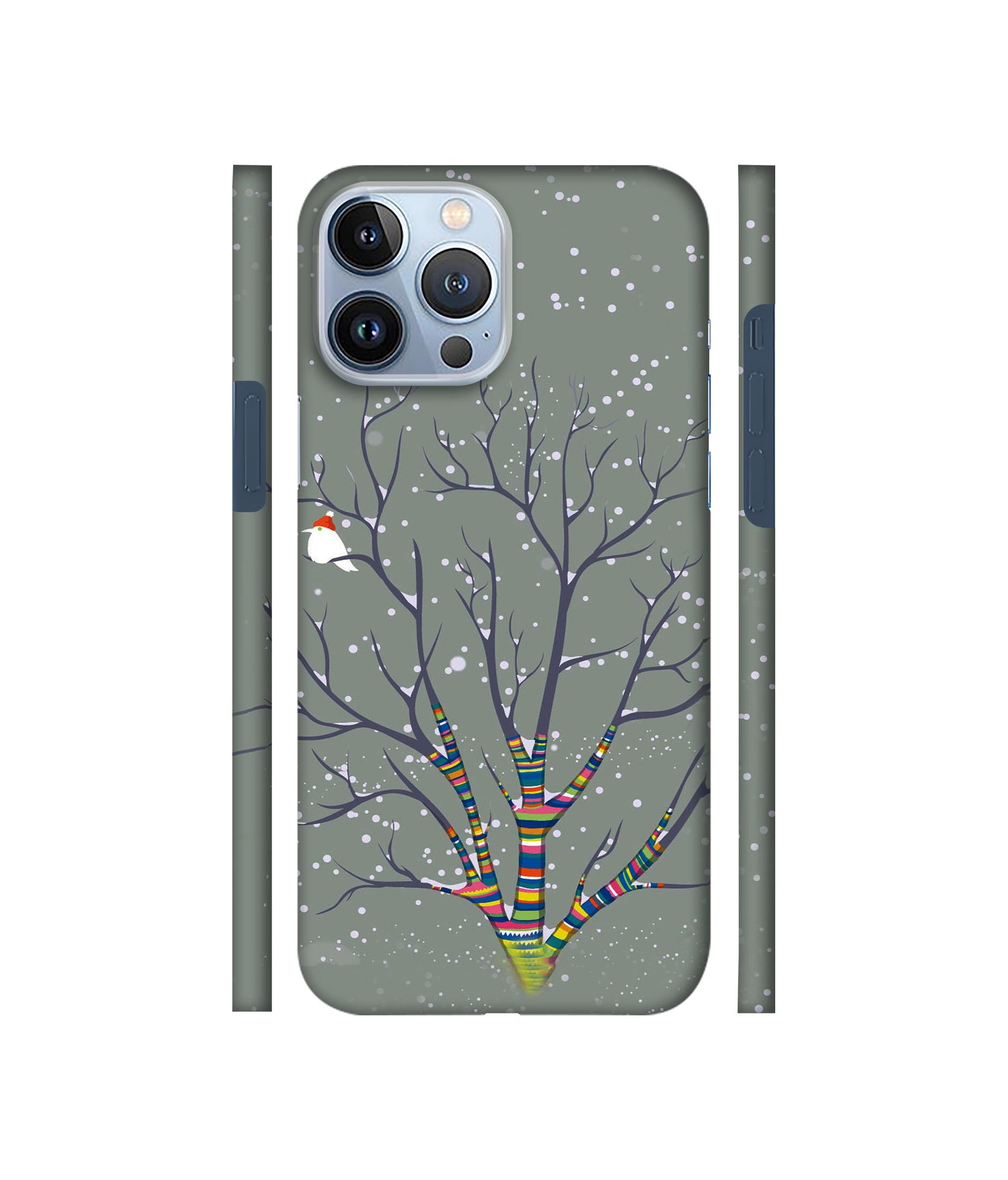 Winter Pattern Print Designer Hard Back Cover for Apple iPhone 13 Pro