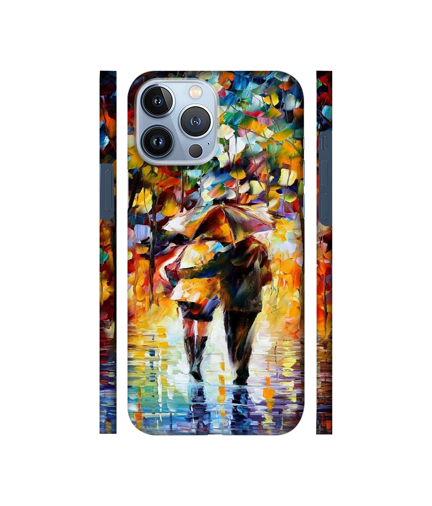 Paint Couple Pattern Designer Hard Back Cover for Apple iPhone 13 Pro