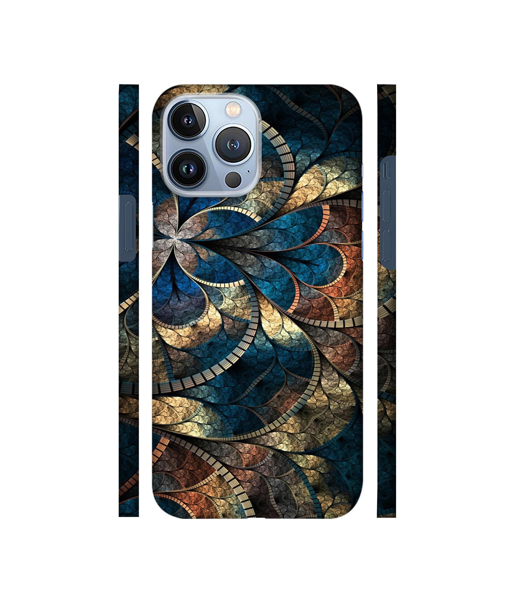 Fractional Pattern Designer Hard Back Cover for Apple iPhone 13 Pro