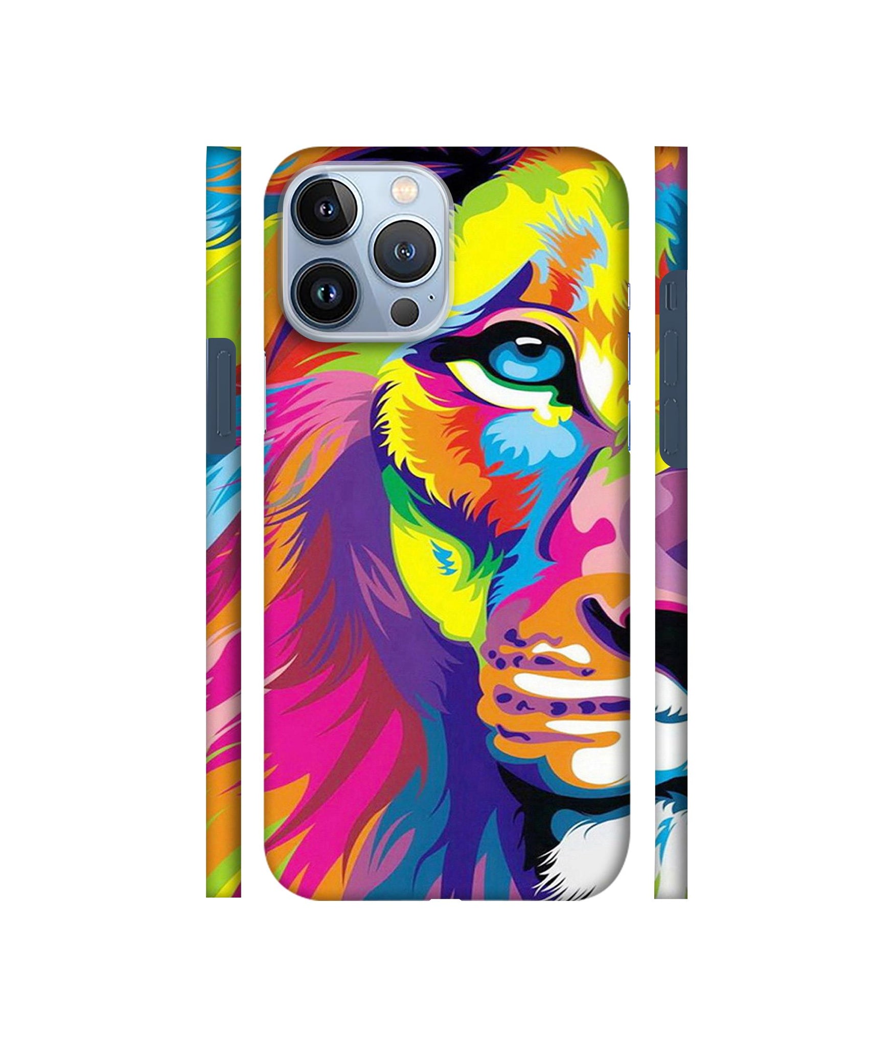 Lion Designer Hard Back Cover for Apple iPhone 13 Pro